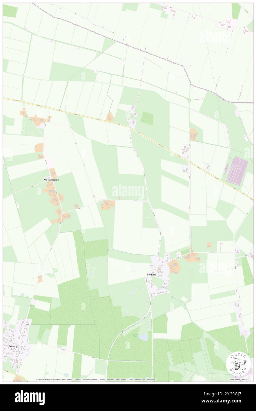 Boexlund, DE, Deutschland, Schleswig-Holstein, N 54 51' 0'', N 9 10' 59''', Karte, Cartascapes Map veröffentlicht 2024. Erkunden Sie Cartascapes, eine Karte, die die vielfältigen Landschaften, Kulturen und Ökosysteme der Erde enthüllt. Reisen Sie durch Zeit und Raum und entdecken Sie die Verflechtungen der Vergangenheit, Gegenwart und Zukunft unseres Planeten. Stockfoto