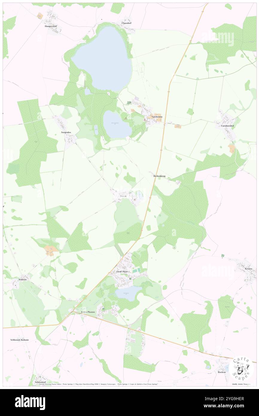 Deven, DE, Deutschland, Mecklenburg-Vorpommern, N 53 33' 52''', N 12 51' 11''', Karte, Kartenausgabe 2024. Erkunden Sie Cartascapes, eine Karte, die die vielfältigen Landschaften, Kulturen und Ökosysteme der Erde enthüllt. Reisen Sie durch Zeit und Raum und entdecken Sie die Verflechtungen der Vergangenheit, Gegenwart und Zukunft unseres Planeten. Stockfoto