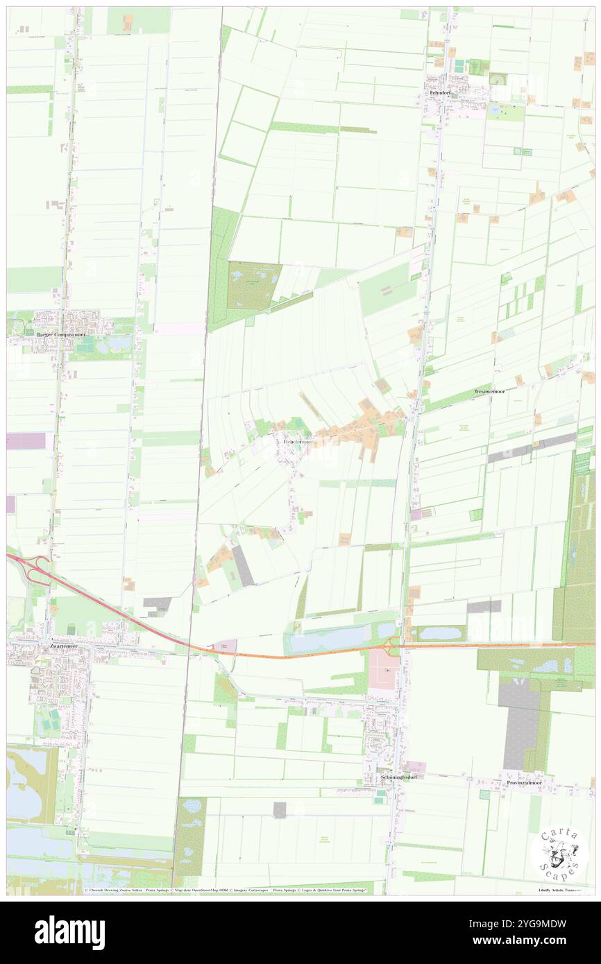 Hebelermeer, DE, Deutschland, Niedersachsen, N 52 44' 33''', N 7 4' 59''', Karte, Kartenausgabe 2024. Erkunden Sie Cartascapes, eine Karte, die die vielfältigen Landschaften, Kulturen und Ökosysteme der Erde enthüllt. Reisen Sie durch Zeit und Raum und entdecken Sie die Verflechtungen der Vergangenheit, Gegenwart und Zukunft unseres Planeten. Stockfoto