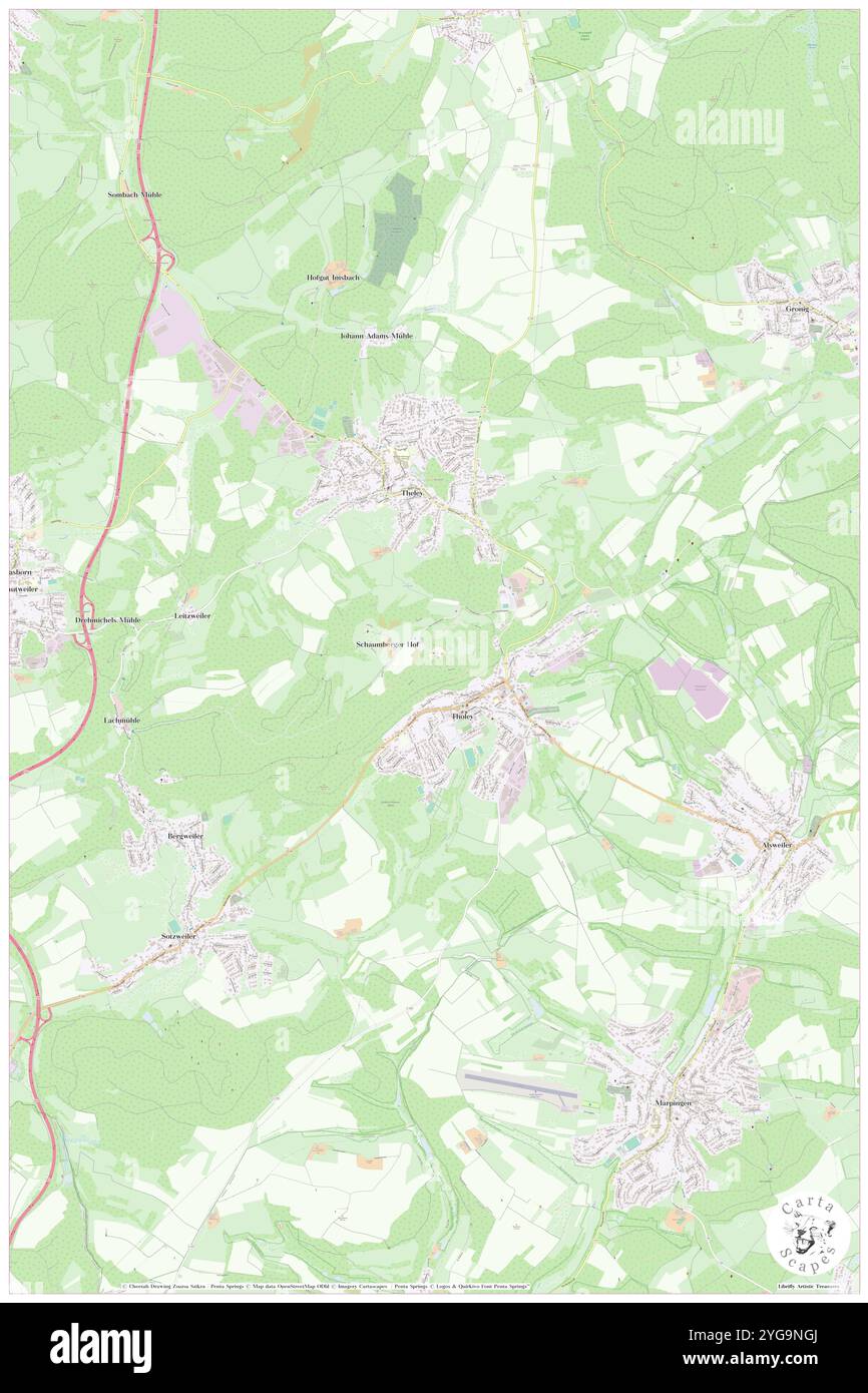 Schaumberg, DE, Deutschland, Saarland, N 49 29' 11''', N 7 1' 44''', Karte, Cartascapes Map veröffentlicht 2024. Erkunden Sie Cartascapes, eine Karte, die die vielfältigen Landschaften, Kulturen und Ökosysteme der Erde enthüllt. Reisen Sie durch Zeit und Raum und entdecken Sie die Verflechtungen der Vergangenheit, Gegenwart und Zukunft unseres Planeten. Stockfoto