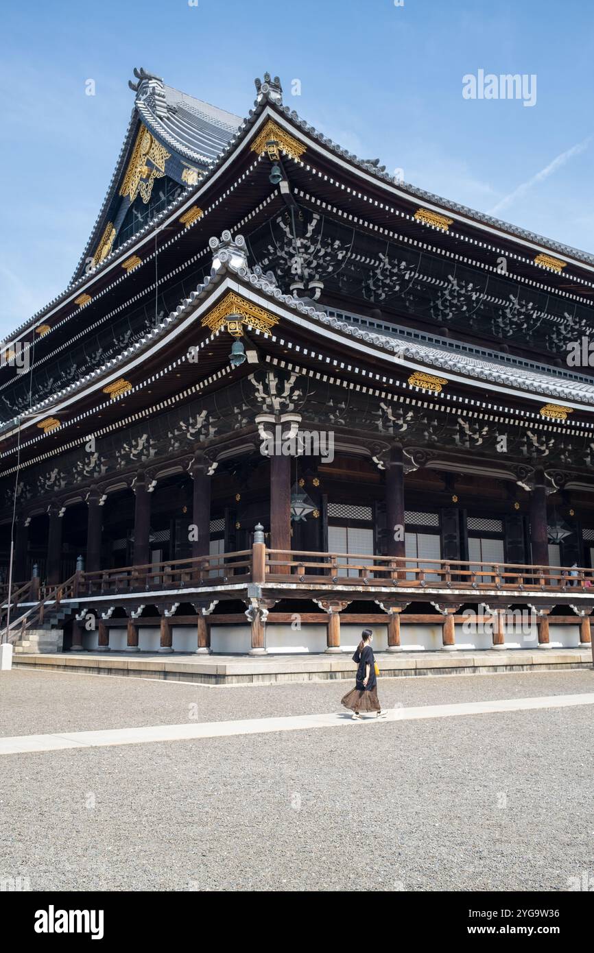 Higashi Hongan-JI Templei n Kyoto Japan Stockfoto