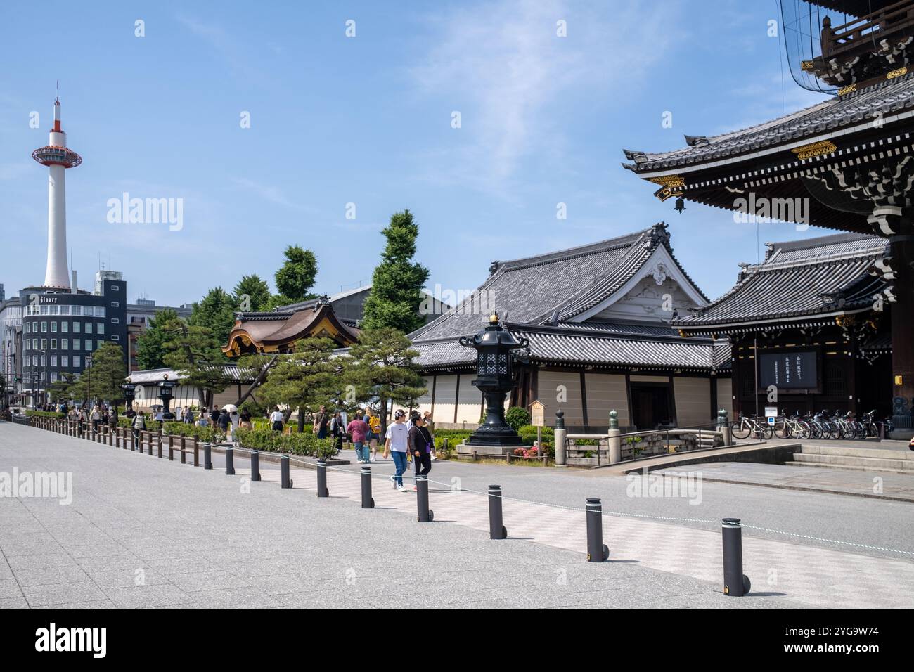 Higashi Hongan-JI Templei n Kyoto Japan Stockfoto