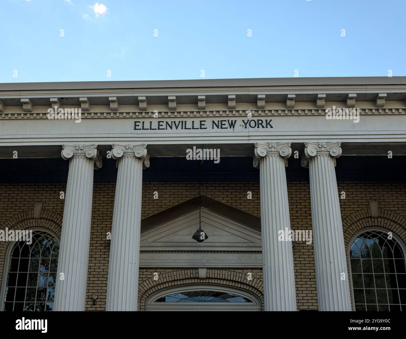 Ellenville Wawarsing Chamber of Commerce Gebäude in Downtown Ellenville, Sullivan County, Upstate New York. Stockfoto