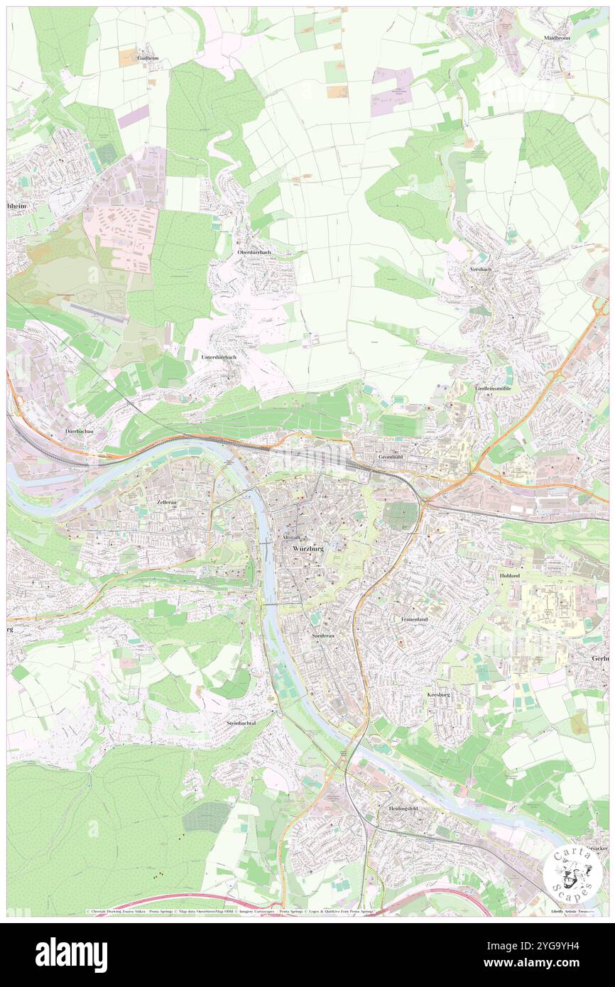 Posthalle, Regierungsbezirk Unterfranken, DE, Deutschland, Bayern, n 49 48' 6'', N 9 55' 58'', Karte, Cartascapes Map, veröffentlicht 2024. Erkunden Sie Cartascapes, eine Karte, die die vielfältigen Landschaften, Kulturen und Ökosysteme der Erde enthüllt. Reisen Sie durch Zeit und Raum und entdecken Sie die Verflechtungen der Vergangenheit, Gegenwart und Zukunft unseres Planeten. Stockfoto