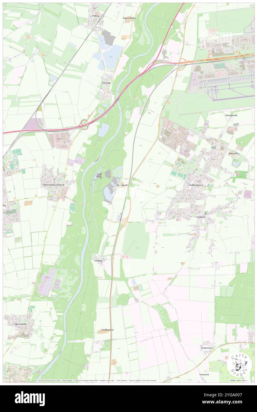 Schwaigbach, DE, Deutschland, Bayern, N 48 18' 58''', N 11 43' 2''', Karte, Karte, Kartenausgabe 2024. Erkunden Sie Cartascapes, eine Karte, die die vielfältigen Landschaften, Kulturen und Ökosysteme der Erde enthüllt. Reisen Sie durch Zeit und Raum und entdecken Sie die Verflechtungen der Vergangenheit, Gegenwart und Zukunft unseres Planeten. Stockfoto