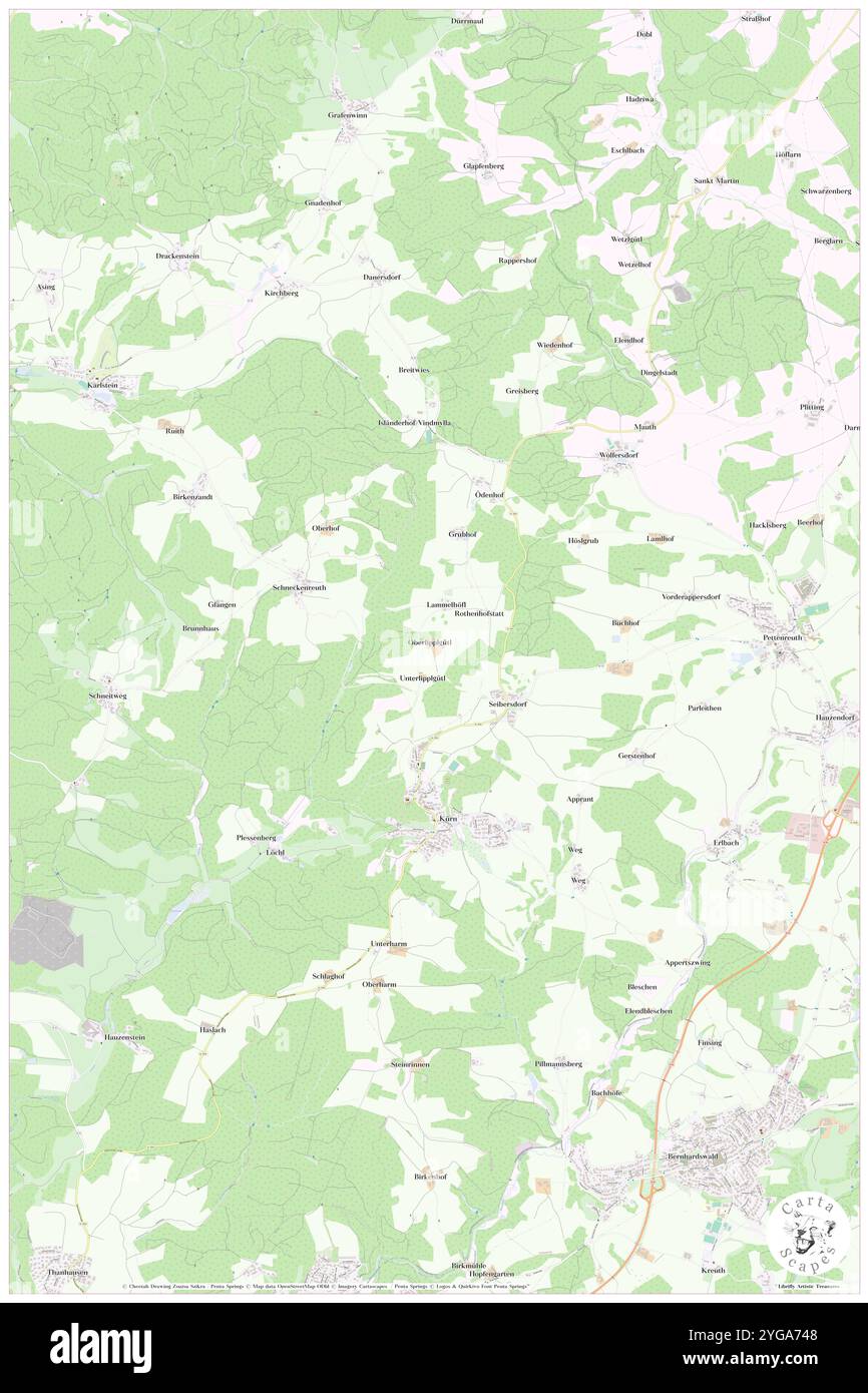 Oberlipplgutl, Oberpfalz, Deutschland, Bayern, n 49 7' 49'', N 12' 53'', Karte, Cartascapes Map, veröffentlicht 2024. Erkunden Sie Cartascapes, eine Karte, die die vielfältigen Landschaften, Kulturen und Ökosysteme der Erde enthüllt. Reisen Sie durch Zeit und Raum und entdecken Sie die Verflechtungen der Vergangenheit, Gegenwart und Zukunft unseres Planeten. Stockfoto