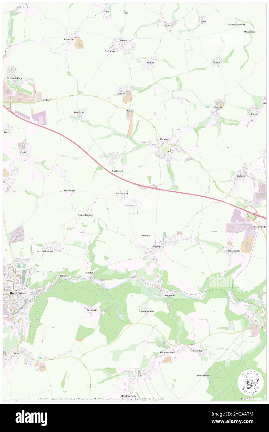 Wetterwitz, DE, Deutschland, Sachsen, N 51 5' 13''', N 13 13' 47''', Karte, Cartascapes Map veröffentlicht 2024. Erkunden Sie Cartascapes, eine Karte, die die vielfältigen Landschaften, Kulturen und Ökosysteme der Erde enthüllt. Reisen Sie durch Zeit und Raum und entdecken Sie die Verflechtungen der Vergangenheit, Gegenwart und Zukunft unseres Planeten. Stockfoto