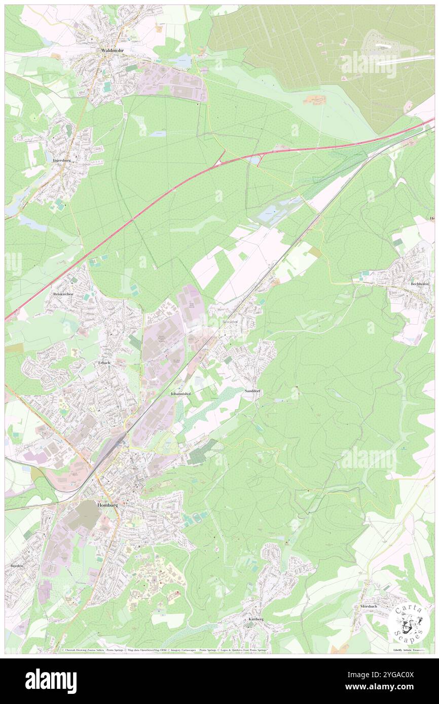 Bruchhof, DE, Deutschland, Saarland, N 49 20' 42''', N 7 21' 37''', Karte, Kartenausgabe 2024. Erkunden Sie Cartascapes, eine Karte, die die vielfältigen Landschaften, Kulturen und Ökosysteme der Erde enthüllt. Reisen Sie durch Zeit und Raum und entdecken Sie die Verflechtungen der Vergangenheit, Gegenwart und Zukunft unseres Planeten. Stockfoto