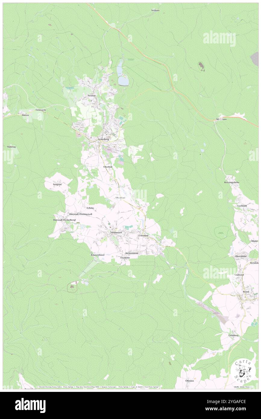 Kratzebach, DE, Deutschland, Bayern, N 49 59' 7''', N 11 51' 45''', Karte, Cartascapes Map veröffentlicht 2024. Erkunden Sie Cartascapes, eine Karte, die die vielfältigen Landschaften, Kulturen und Ökosysteme der Erde enthüllt. Reisen Sie durch Zeit und Raum und entdecken Sie die Verflechtungen der Vergangenheit, Gegenwart und Zukunft unseres Planeten. Stockfoto