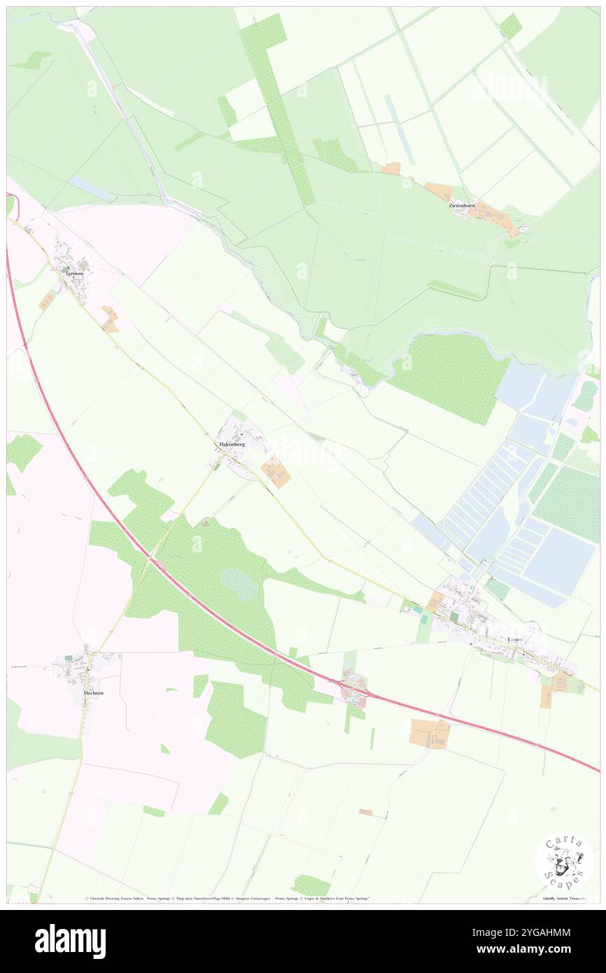 Hakenberg, Deutschland, Brandenburg, N 52 46' 48''', N 12 49' 59''', Karte, Cartascapes Map, veröffentlicht 2024. Erkunden Sie Cartascapes, eine Karte, die die vielfältigen Landschaften, Kulturen und Ökosysteme der Erde enthüllt. Reisen Sie durch Zeit und Raum und entdecken Sie die Verflechtungen der Vergangenheit, Gegenwart und Zukunft unseres Planeten. Stockfoto