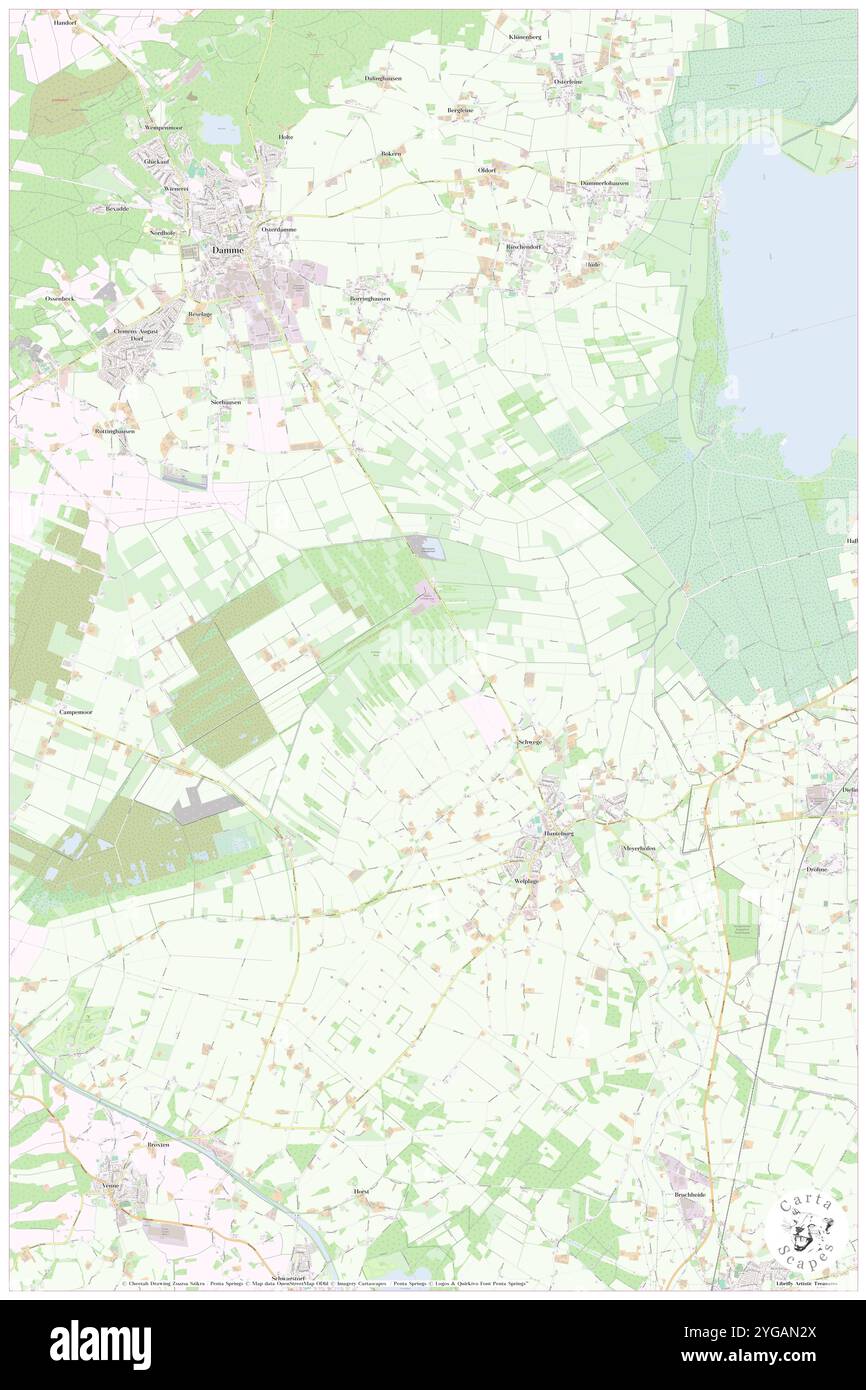 Schwege, DE, Deutschland, Niedersachsen, N 52 4' 34''', N 7 55' 54''', Karte, Cartascapes Map, veröffentlicht 2024. Erkunden Sie Cartascapes, eine Karte, die die vielfältigen Landschaften, Kulturen und Ökosysteme der Erde enthüllt. Reisen Sie durch Zeit und Raum und entdecken Sie die Verflechtungen der Vergangenheit, Gegenwart und Zukunft unseres Planeten. Stockfoto