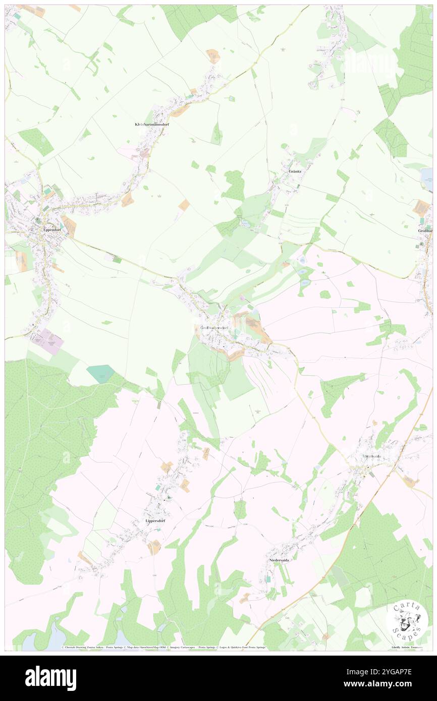 Grosswaltersdorf, Deutschland, Sachsen, N 50 47' 3'', N 13 16' 11''', Karte, Cartascapes Map, veröffentlicht 2024. Erkunden Sie Cartascapes, eine Karte, die die vielfältigen Landschaften, Kulturen und Ökosysteme der Erde enthüllt. Reisen Sie durch Zeit und Raum und entdecken Sie die Verflechtungen der Vergangenheit, Gegenwart und Zukunft unseres Planeten. Stockfoto