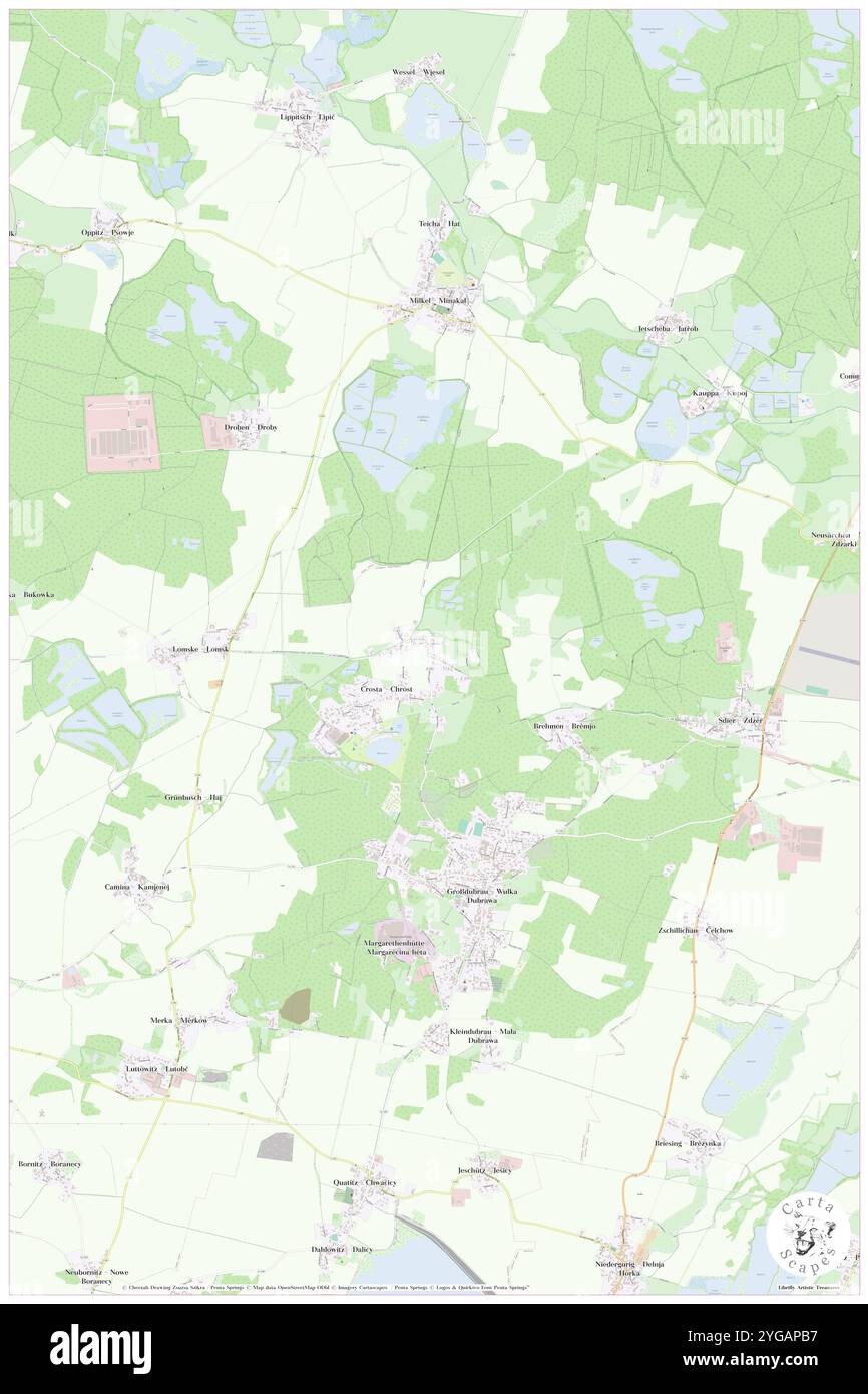 Crosta, DE, Deutschland, Sachsen, N 51 16' 21''', N 14 27' 22''', Karte, Cartascapes Map, veröffentlicht 2024. Erkunden Sie Cartascapes, eine Karte, die die vielfältigen Landschaften, Kulturen und Ökosysteme der Erde enthüllt. Reisen Sie durch Zeit und Raum und entdecken Sie die Verflechtungen der Vergangenheit, Gegenwart und Zukunft unseres Planeten. Stockfoto