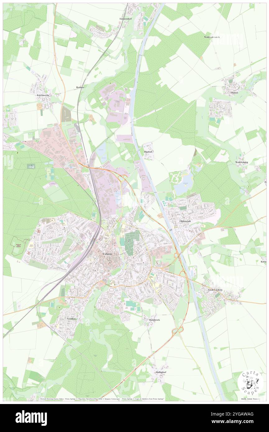 Wipperau, DE, Deutschland, Niedersachsen, N 52 58' 42''', N 10 34' 8''', Karte, Kartenausgabe 2024. Erkunden Sie Cartascapes, eine Karte, die die vielfältigen Landschaften, Kulturen und Ökosysteme der Erde enthüllt. Reisen Sie durch Zeit und Raum und entdecken Sie die Verflechtungen der Vergangenheit, Gegenwart und Zukunft unseres Planeten. Stockfoto