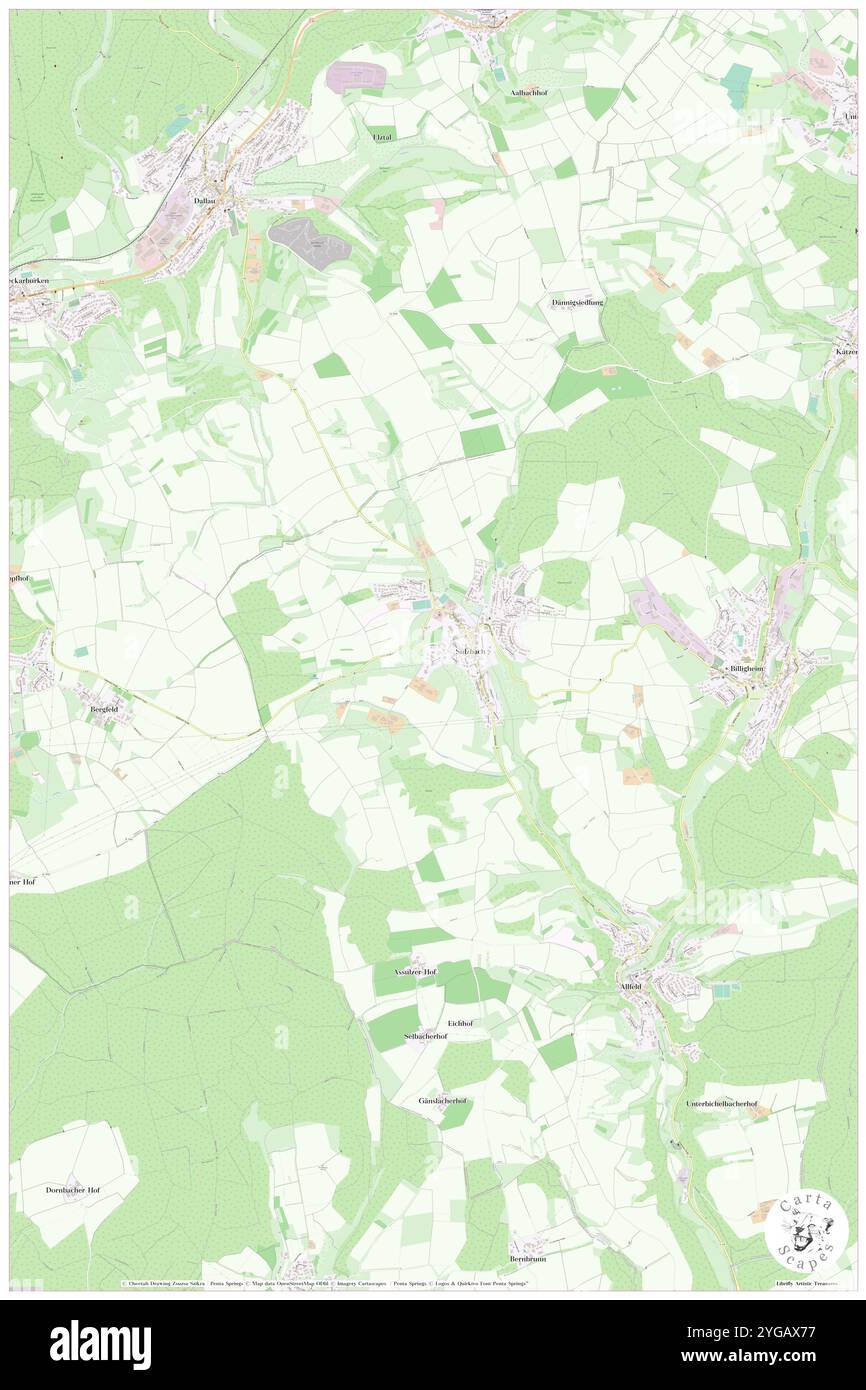 Mostallbachlein, DE, Deutschland, Baden-Württemberg, N 49 21' 0''', N 9 13' 0''', Karte, Cartascapes Map veröffentlicht 2024. Erkunden Sie Cartascapes, eine Karte, die die vielfältigen Landschaften, Kulturen und Ökosysteme der Erde enthüllt. Reisen Sie durch Zeit und Raum und entdecken Sie die Verflechtungen der Vergangenheit, Gegenwart und Zukunft unseres Planeten. Stockfoto