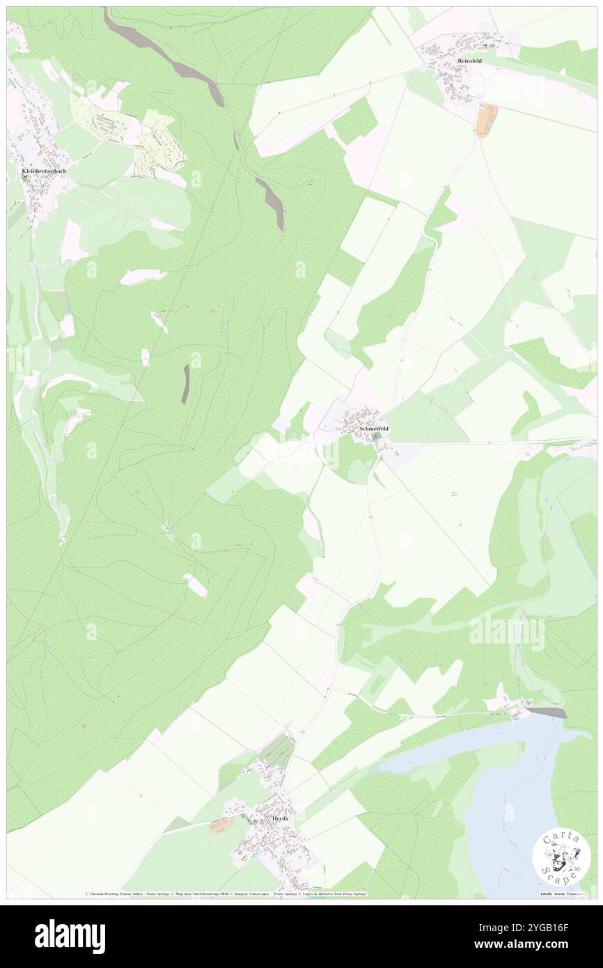 Schmerfeld, Deutschland, Thüringen, N 50 45' 22'', N 10 56' 37''', Karte, Kartenausgabe 2024. Erkunden Sie Cartascapes, eine Karte, die die vielfältigen Landschaften, Kulturen und Ökosysteme der Erde enthüllt. Reisen Sie durch Zeit und Raum und entdecken Sie die Verflechtungen der Vergangenheit, Gegenwart und Zukunft unseres Planeten. Stockfoto