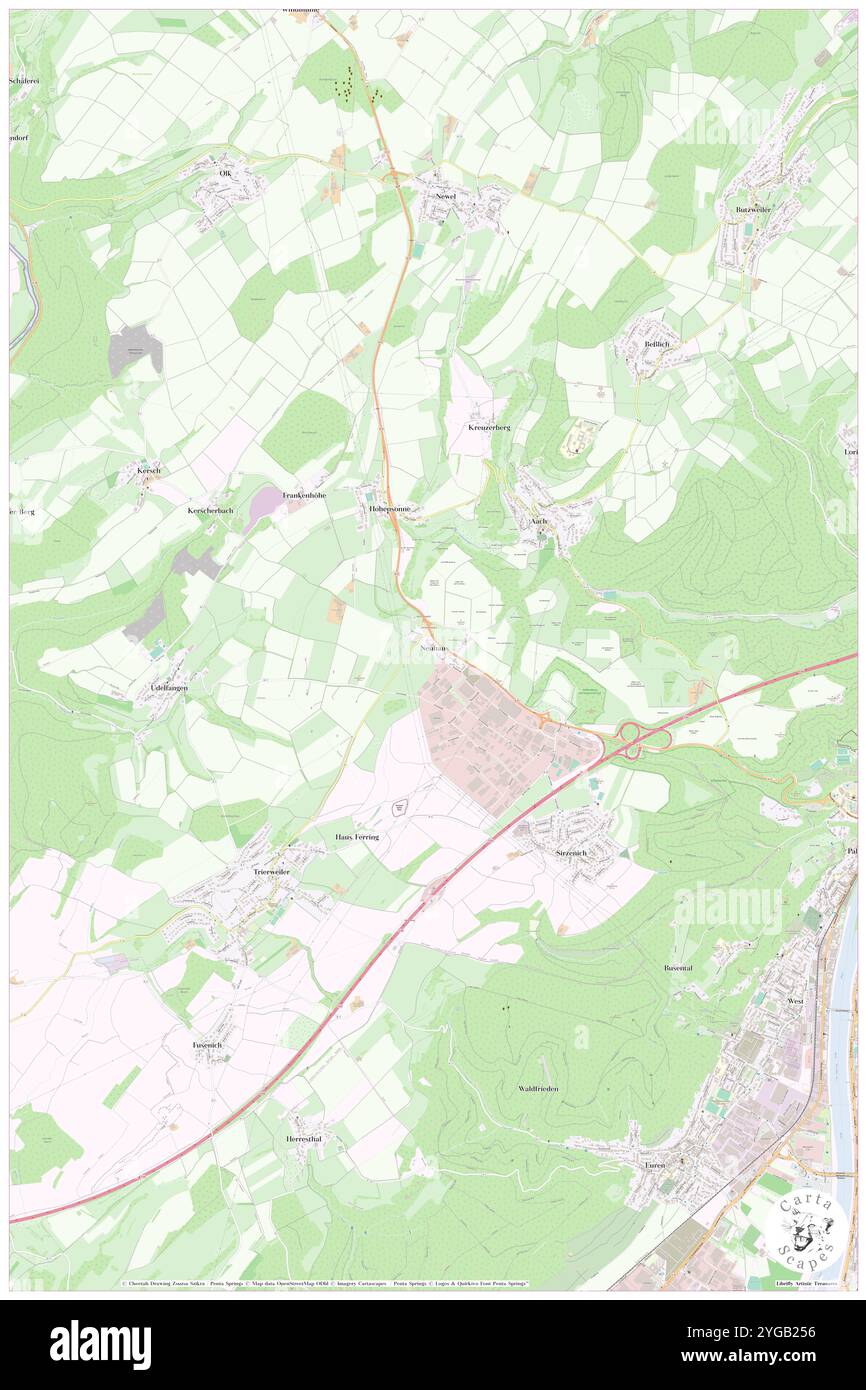 Neuhaus, DE, Deutschland, Rheinland-Pfalz, N 49 46' 46''', N 6 34' 41''', Karte, Karte, Kartenausgabe 2024. Erkunden Sie Cartascapes, eine Karte, die die vielfältigen Landschaften, Kulturen und Ökosysteme der Erde enthüllt. Reisen Sie durch Zeit und Raum und entdecken Sie die Verflechtungen der Vergangenheit, Gegenwart und Zukunft unseres Planeten. Stockfoto