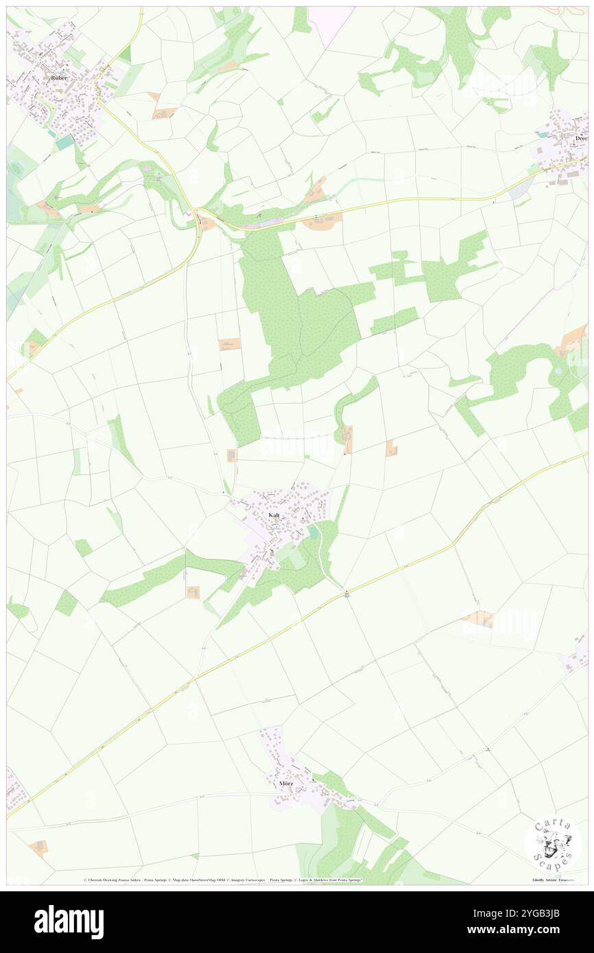 Kalt, DE, Deutschland, Rheinland-Pfalz, N 50 16' 2'', N 7 23' 40''', Karte, Cartascapes Map veröffentlicht 2024. Erkunden Sie Cartascapes, eine Karte, die die vielfältigen Landschaften, Kulturen und Ökosysteme der Erde enthüllt. Reisen Sie durch Zeit und Raum und entdecken Sie die Verflechtungen der Vergangenheit, Gegenwart und Zukunft unseres Planeten. Stockfoto