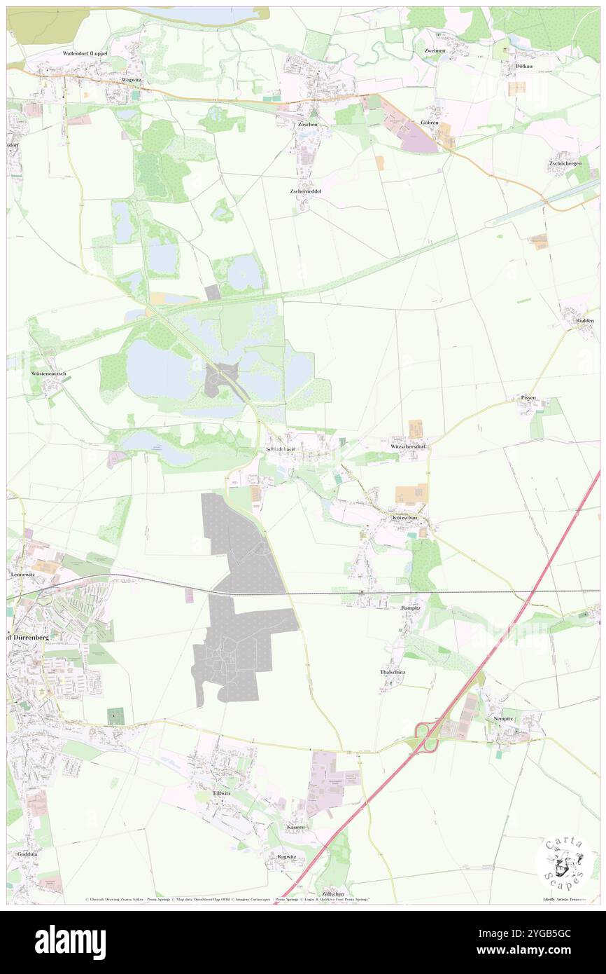 Schladebach, DE, Deutschland, Sachsen-Anhalt, N 51 19' 8''', N 12 6' 50''', Karte, Cartascapes Map veröffentlicht 2024. Erkunden Sie Cartascapes, eine Karte, die die vielfältigen Landschaften, Kulturen und Ökosysteme der Erde enthüllt. Reisen Sie durch Zeit und Raum und entdecken Sie die Verflechtungen der Vergangenheit, Gegenwart und Zukunft unseres Planeten. Stockfoto