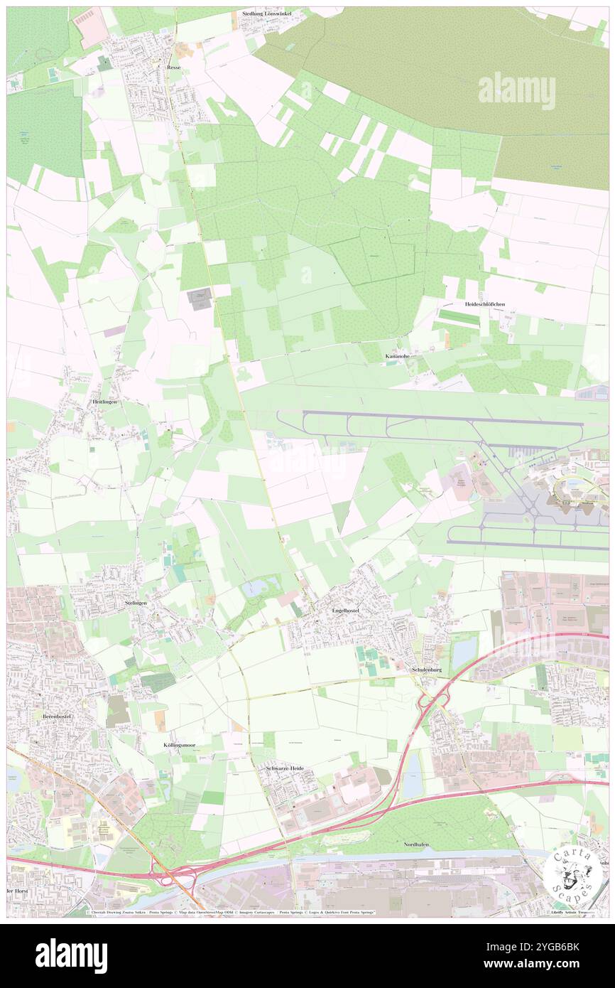 Engelbostel, DE, Deutschland, Niedersachsen, N 52 26' 51''', N 9 39' 37''', Karte, Cartascapes Map, veröffentlicht 2024. Erkunden Sie Cartascapes, eine Karte, die die vielfältigen Landschaften, Kulturen und Ökosysteme der Erde enthüllt. Reisen Sie durch Zeit und Raum und entdecken Sie die Verflechtungen der Vergangenheit, Gegenwart und Zukunft unseres Planeten. Stockfoto