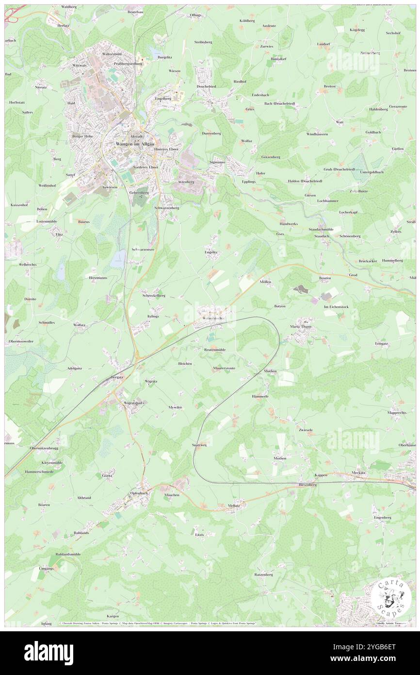 Wohmbrechts, Schwaben, DE, Deutschland, Bayern, n 47 39' 26'', N 9 51' 9'', Karte, Cartascapes Map, veröffentlicht 2024. Erkunden Sie Cartascapes, eine Karte, die die vielfältigen Landschaften, Kulturen und Ökosysteme der Erde enthüllt. Reisen Sie durch Zeit und Raum und entdecken Sie die Verflechtungen der Vergangenheit, Gegenwart und Zukunft unseres Planeten. Stockfoto