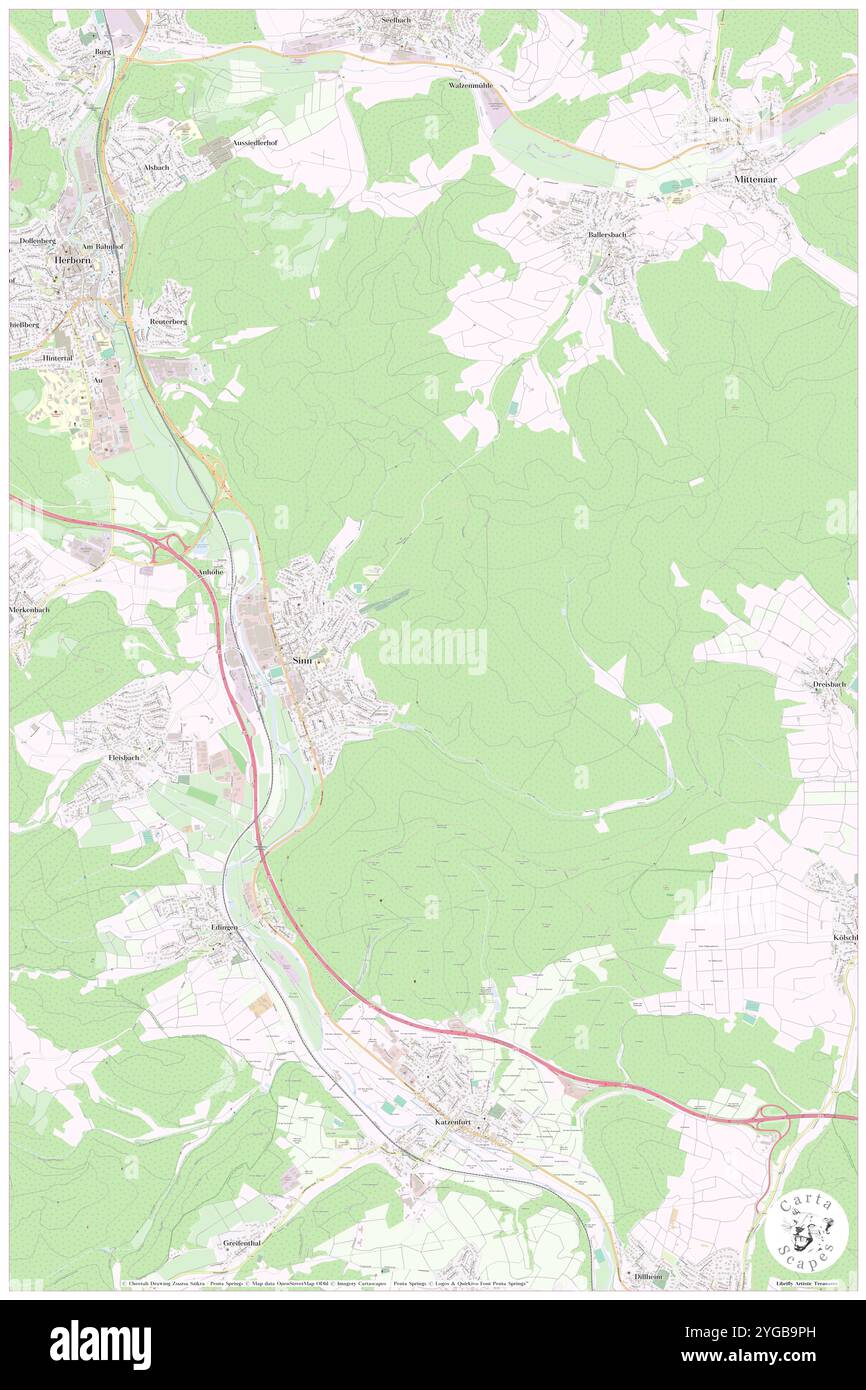 Sinn, DE, Deutschland, N 50 3' 40'', N 9 41' 27'', Karte, Cartascapes Map, veröffentlicht 2024. Erkunden Sie Cartascapes, eine Karte, die die vielfältigen Landschaften, Kulturen und Ökosysteme der Erde enthüllt. Reisen Sie durch Zeit und Raum und entdecken Sie die Verflechtungen der Vergangenheit, Gegenwart und Zukunft unseres Planeten. Stockfoto