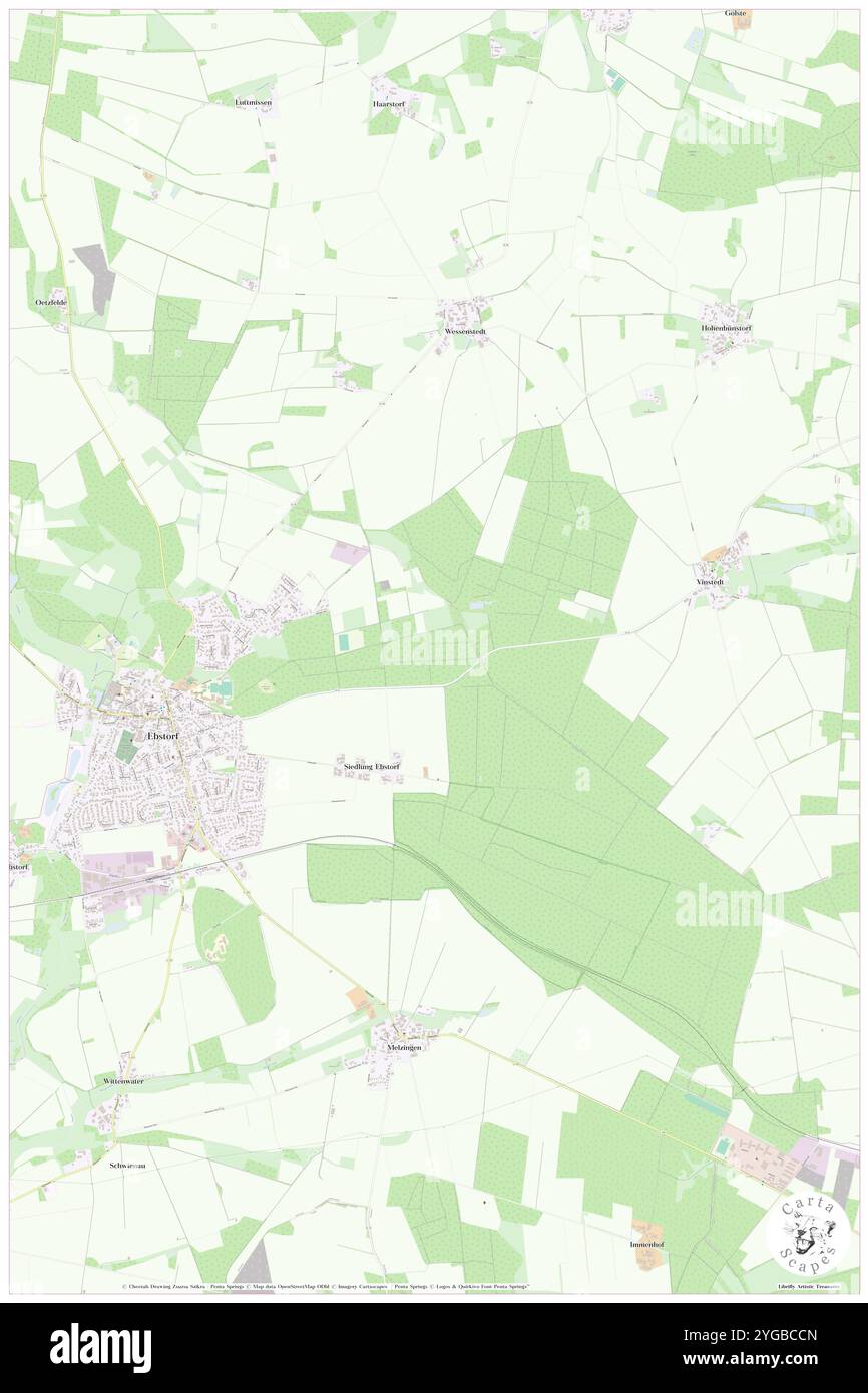 Galgenberg, DE, Deutschland, Niedersachsen, N 53 1' 59'', N 10 26' 59''', Karte, Karte, Kartenausgabe 2024. Erkunden Sie Cartascapes, eine Karte, die die vielfältigen Landschaften, Kulturen und Ökosysteme der Erde enthüllt. Reisen Sie durch Zeit und Raum und entdecken Sie die Verflechtungen der Vergangenheit, Gegenwart und Zukunft unseres Planeten. Stockfoto