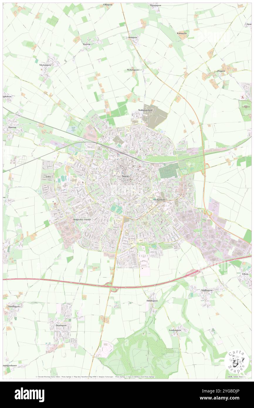 St. Pauli Kirche, Regierungsbezirk Arnsberg, DE, Deutschland, Nordrhein-Westfalen, n 51 34' 7'', N 8 6' 24'', Karte, Cartascapes Map, veröffentlicht 2024. Erkunden Sie Cartascapes, eine Karte, die die vielfältigen Landschaften, Kulturen und Ökosysteme der Erde enthüllt. Reisen Sie durch Zeit und Raum und entdecken Sie die Verflechtungen der Vergangenheit, Gegenwart und Zukunft unseres Planeten. Stockfoto