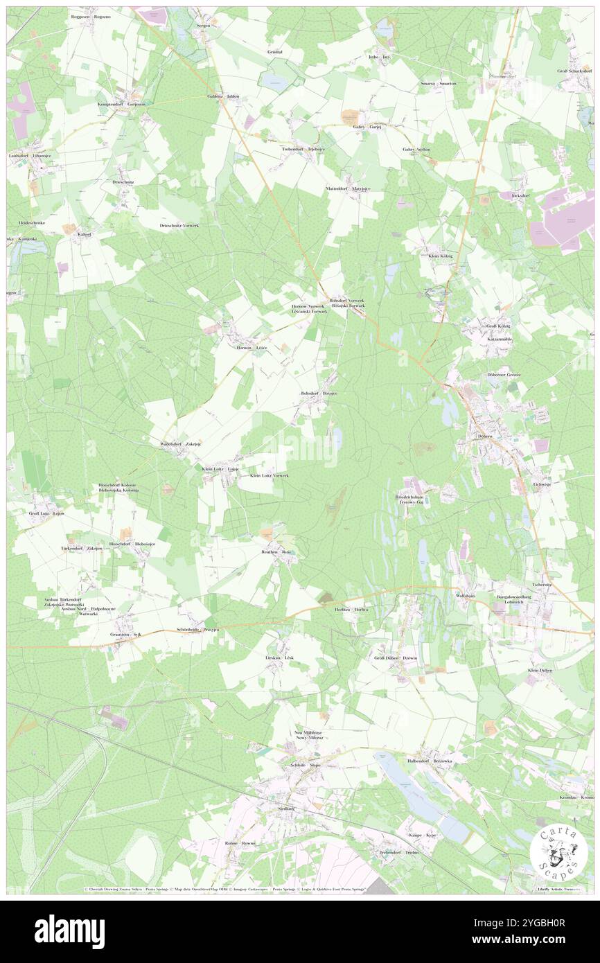 Felixsee, Deutschland, Brandenburg, N 51 36' 29'', N 14 31' 14''', Karte, Cartascapes Map, veröffentlicht 2024. Erkunden Sie Cartascapes, eine Karte, die die vielfältigen Landschaften, Kulturen und Ökosysteme der Erde enthüllt. Reisen Sie durch Zeit und Raum und entdecken Sie die Verflechtungen der Vergangenheit, Gegenwart und Zukunft unseres Planeten. Stockfoto