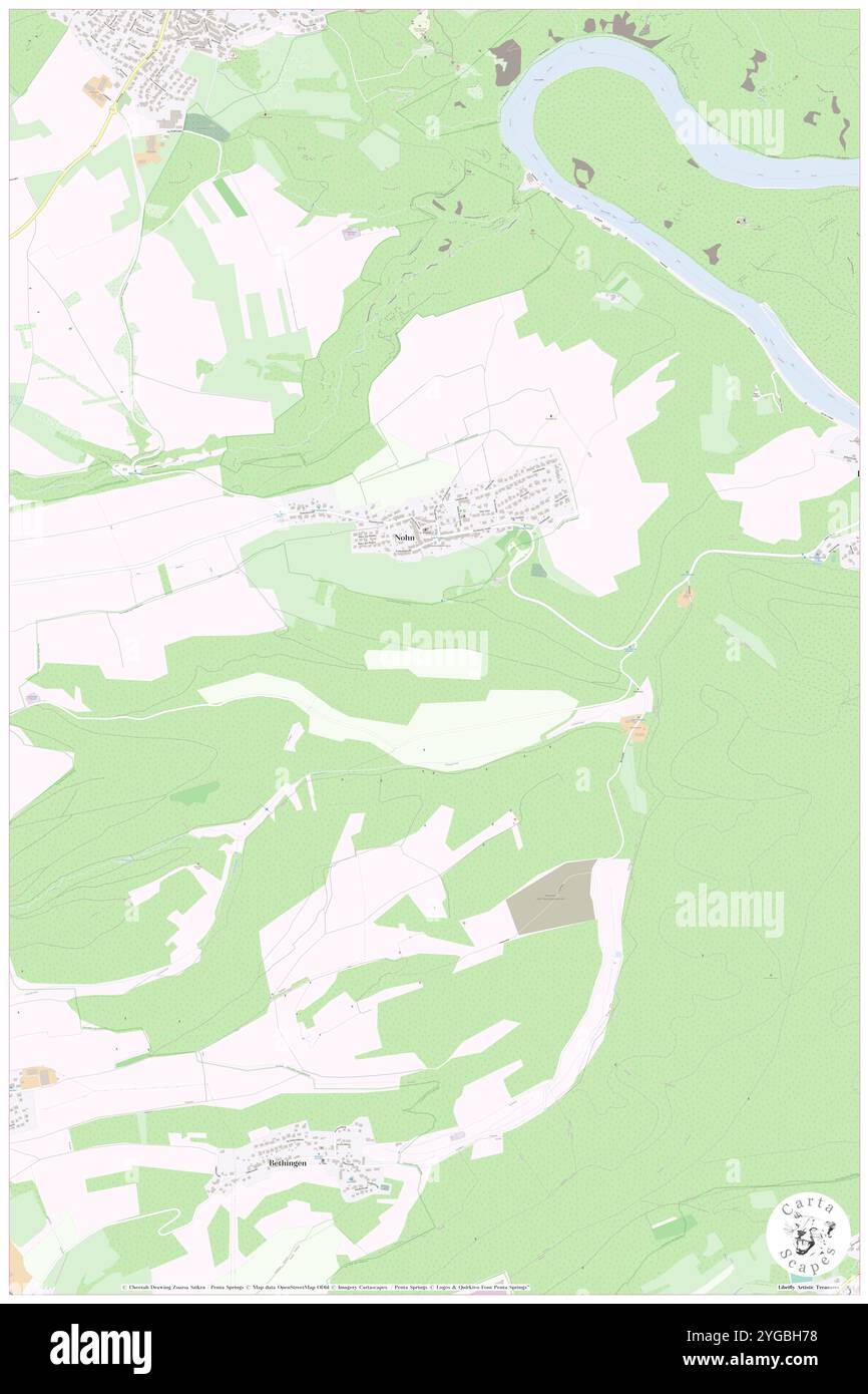 Nohn, DE, Deutschland, Saarland, N 49 29' 3'', N 6 32' 32''', Karte, Kartenausgabe 2024. Erkunden Sie Cartascapes, eine Karte, die die vielfältigen Landschaften, Kulturen und Ökosysteme der Erde enthüllt. Reisen Sie durch Zeit und Raum und entdecken Sie die Verflechtungen der Vergangenheit, Gegenwart und Zukunft unseres Planeten. Stockfoto