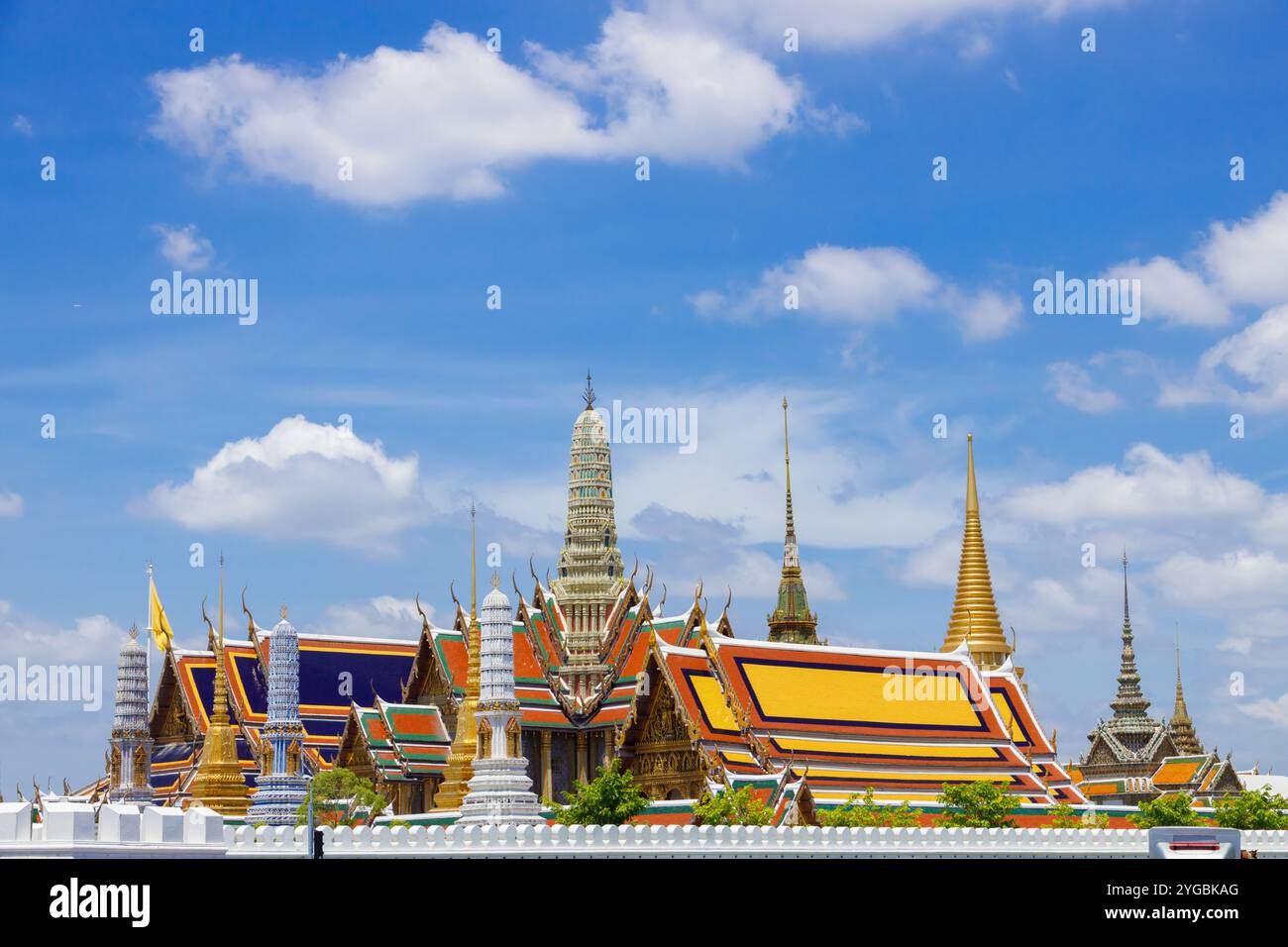 Thai Royal Temple Travel Wahrzeichen des Smaragd Buddha (Wat Phra Kaew), Grand Palace, Bangkok Stockfoto