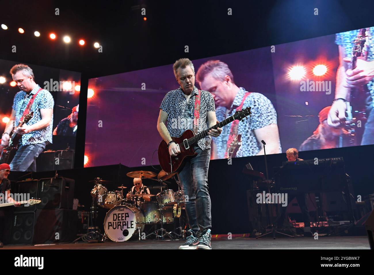 UK. November 2024. LONDON, ENGLAND – 06. NOVEMBER: Simon McBride von Deep Purple trat am 6. November 2024 in der O2 Arena in Greenwich auf. CAP/MAR © MAR/Capital Pictures Credit: Capital Pictures/Alamy Live News Stockfoto