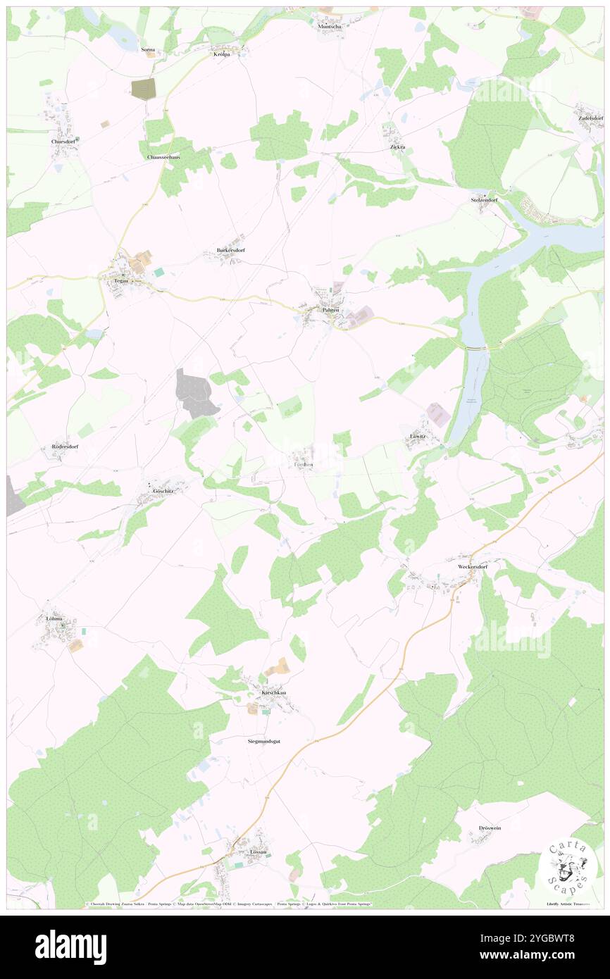 Foerthen, DE, Deutschland, Thüringen, N 50 37' 47''', N 11 53' 36''', Karte, Karte, Karte veröffentlicht 2024. Erkunden Sie Cartascapes, eine Karte, die die vielfältigen Landschaften, Kulturen und Ökosysteme der Erde enthüllt. Reisen Sie durch Zeit und Raum und entdecken Sie die Verflechtungen der Vergangenheit, Gegenwart und Zukunft unseres Planeten. Stockfoto