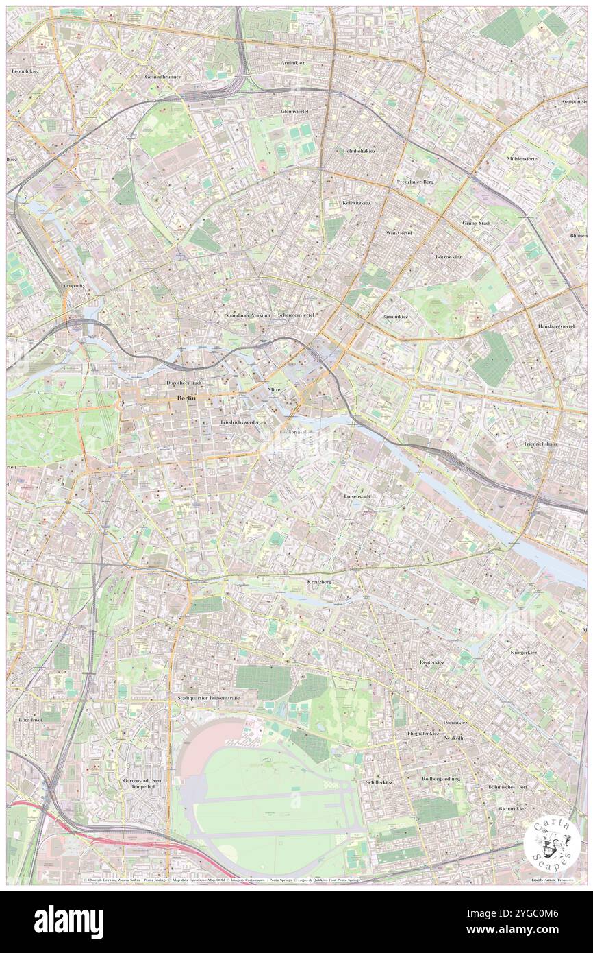 Park Plaza Wall Street, DE, Deutschland, Berlin, N 52 30' 43''', N 13 24' 28''', Karte, Cartascapes Map, veröffentlicht 2024. Erkunden Sie Cartascapes, eine Karte, die die vielfältigen Landschaften, Kulturen und Ökosysteme der Erde enthüllt. Reisen Sie durch Zeit und Raum und entdecken Sie die Verflechtungen der Vergangenheit, Gegenwart und Zukunft unseres Planeten. Stockfoto