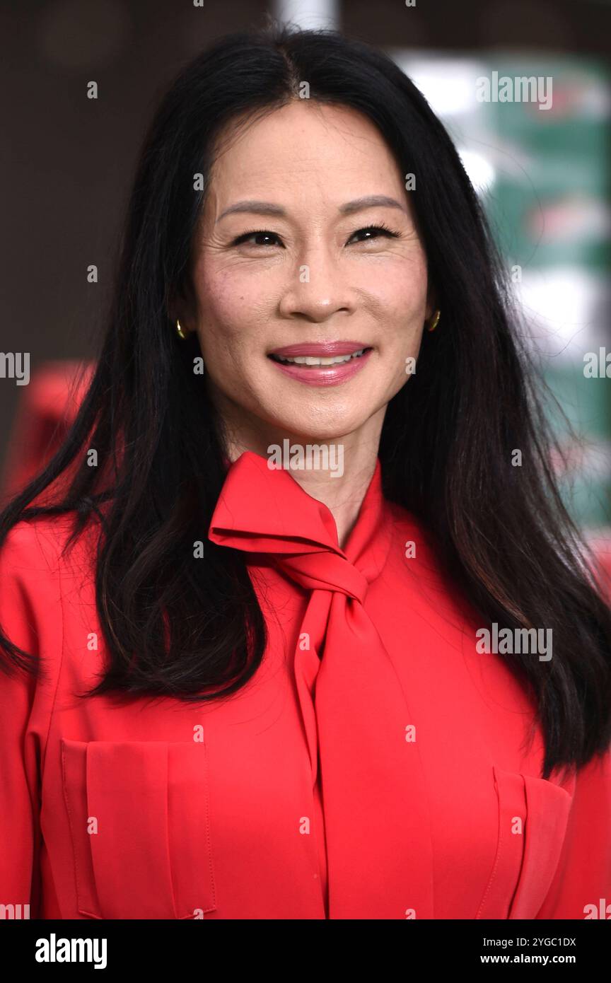 Lucy Liu beim Photocall zum Kinofilm Red One - Alarmstufe Weihnachten im Potters Fields Park an der Tower Bridge. London, 06.11.2024 *** Lucy Liu beim Fotobesuch für den Film Red One Christmas Alert im Potters Fields Park an der Tower Bridge London, 06 11 2024 Foto:XS.xVasx/xFuturexImagex red one 4057 Stockfoto