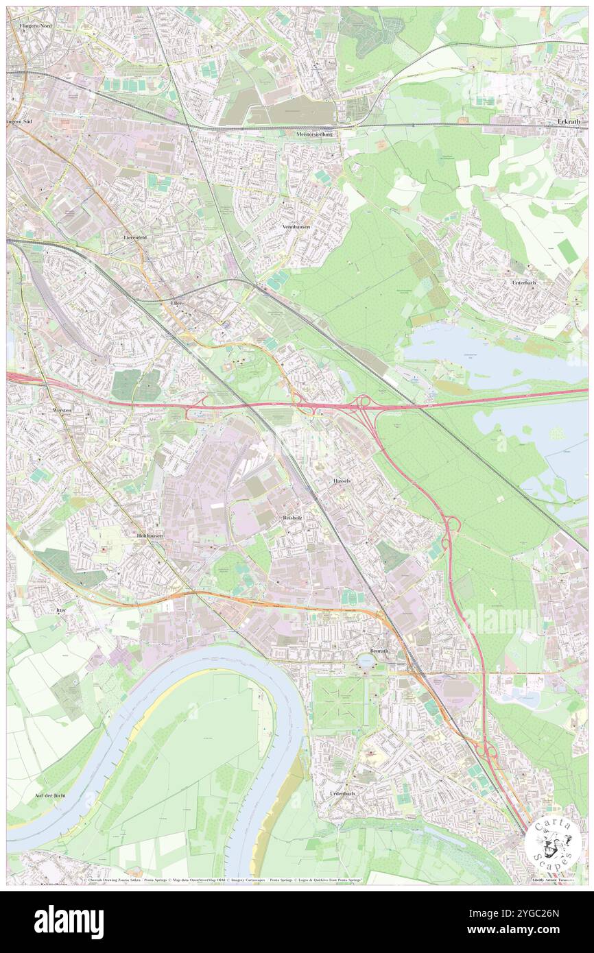 Wilkesfurth, Bezirk Düsseldorf, DE, Deutschland, Nordrhein-Westfalen, n 51 11' 8''', N 6 51' 30'', Karte, Cartascapes Map, veröffentlicht 2024. Erkunden Sie Cartascapes, eine Karte, die die vielfältigen Landschaften, Kulturen und Ökosysteme der Erde enthüllt. Reisen Sie durch Zeit und Raum und entdecken Sie die Verflechtungen der Vergangenheit, Gegenwart und Zukunft unseres Planeten. Stockfoto