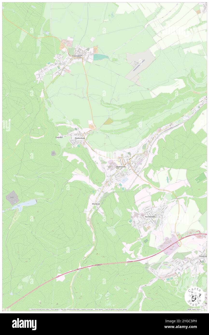 Lutsche, DE, Deutschland, Thüringen, N 50 45' 0'', N 10 48' 0''', Karte, Cartascapes Map veröffentlicht 2024. Erkunden Sie Cartascapes, eine Karte, die die vielfältigen Landschaften, Kulturen und Ökosysteme der Erde enthüllt. Reisen Sie durch Zeit und Raum und entdecken Sie die Verflechtungen der Vergangenheit, Gegenwart und Zukunft unseres Planeten. Stockfoto