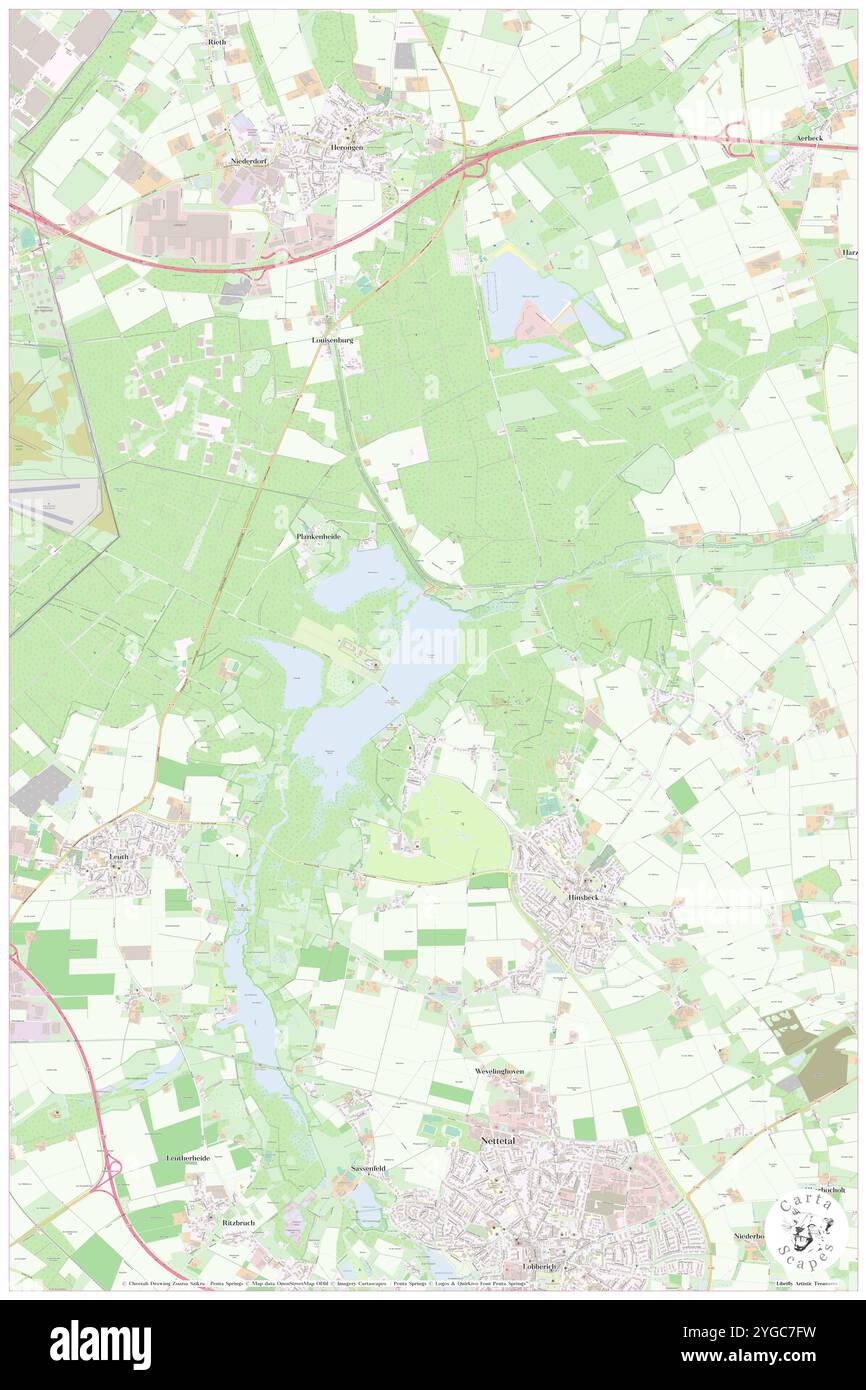 Glabbacher Bruch, Deutschland, Nordrhein-Westfalen, N 51 21' 6''', N 6 15' 49''', Karte, Cartascapes Map veröffentlicht 2024. Erkunden Sie Cartascapes, eine Karte, die die vielfältigen Landschaften, Kulturen und Ökosysteme der Erde enthüllt. Reisen Sie durch Zeit und Raum und entdecken Sie die Verflechtungen der Vergangenheit, Gegenwart und Zukunft unseres Planeten. Stockfoto