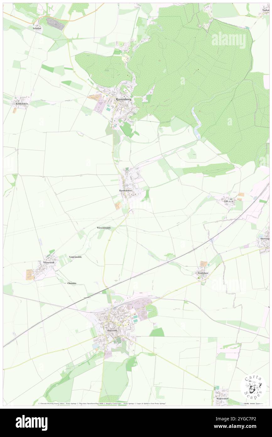 Hardisleben, DE, Deutschland, Thüringen, N 51 9' 7''', N 11 25' 32''', Karte, Cartascapes Map veröffentlicht 2024. Erkunden Sie Cartascapes, eine Karte, die die vielfältigen Landschaften, Kulturen und Ökosysteme der Erde enthüllt. Reisen Sie durch Zeit und Raum und entdecken Sie die Verflechtungen der Vergangenheit, Gegenwart und Zukunft unseres Planeten. Stockfoto