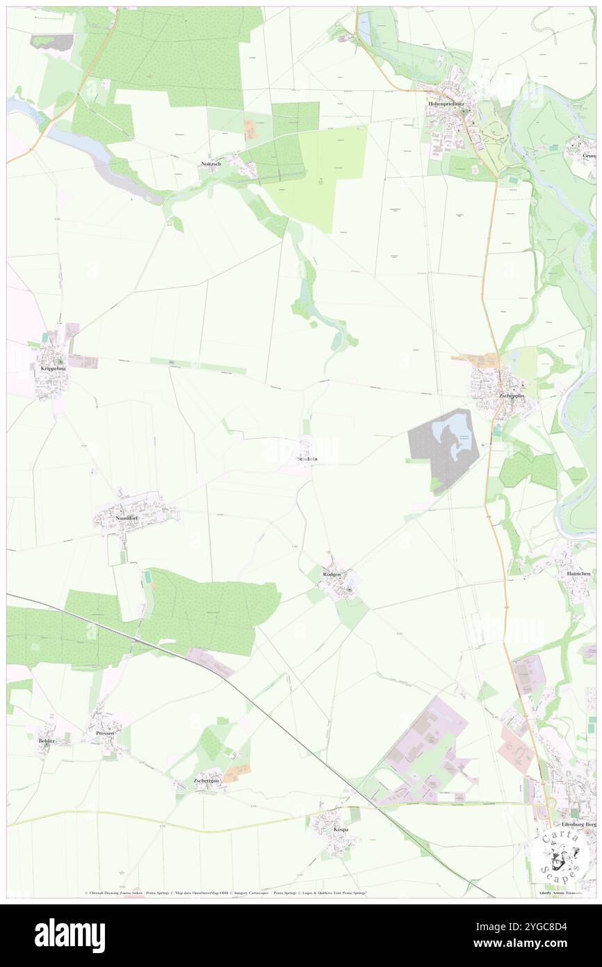 Steubeln, DE, Deutschland, Sachsen, N 51 29' 46''', N 12 34' 8''', Karte, Cartascapes Map veröffentlicht 2024. Erkunden Sie Cartascapes, eine Karte, die die vielfältigen Landschaften, Kulturen und Ökosysteme der Erde enthüllt. Reisen Sie durch Zeit und Raum und entdecken Sie die Verflechtungen der Vergangenheit, Gegenwart und Zukunft unseres Planeten. Stockfoto