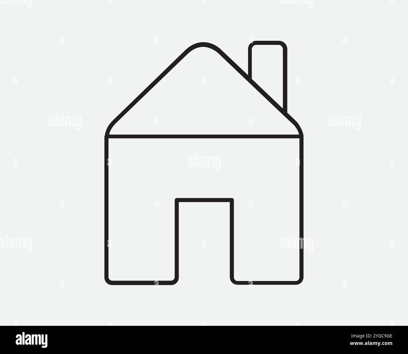 Haus Haus Haus Eigentum Wohnung Immobilien Hütte Bungalow Wohnung Wohnung Wohnhaus Struktur Wohnhaus Block Zeichen Symbol Form Umriss Schwarz Weiß Vektor Stock Vektor