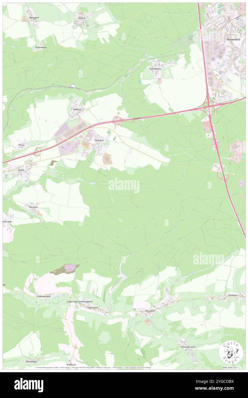 Moersdorf, DE, Deutschland, Thüringen, N 50 52' 11''', N 11 47' 52''', Karte, Karte, Kartenbild 2024 veröffentlicht. Erkunden Sie Cartascapes, eine Karte, die die vielfältigen Landschaften, Kulturen und Ökosysteme der Erde enthüllt. Reisen Sie durch Zeit und Raum und entdecken Sie die Verflechtungen der Vergangenheit, Gegenwart und Zukunft unseres Planeten. Stockfoto