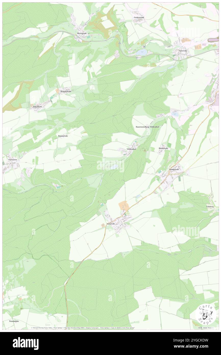 Hippbach, DE, Deutschland, Sachsen-Anhalt, N 51 34' 0''', N 11 24' 0''', Karte, Cartascapes Map, veröffentlicht 2024. Erkunden Sie Cartascapes, eine Karte, die die vielfältigen Landschaften, Kulturen und Ökosysteme der Erde enthüllt. Reisen Sie durch Zeit und Raum und entdecken Sie die Verflechtungen der Vergangenheit, Gegenwart und Zukunft unseres Planeten. Stockfoto