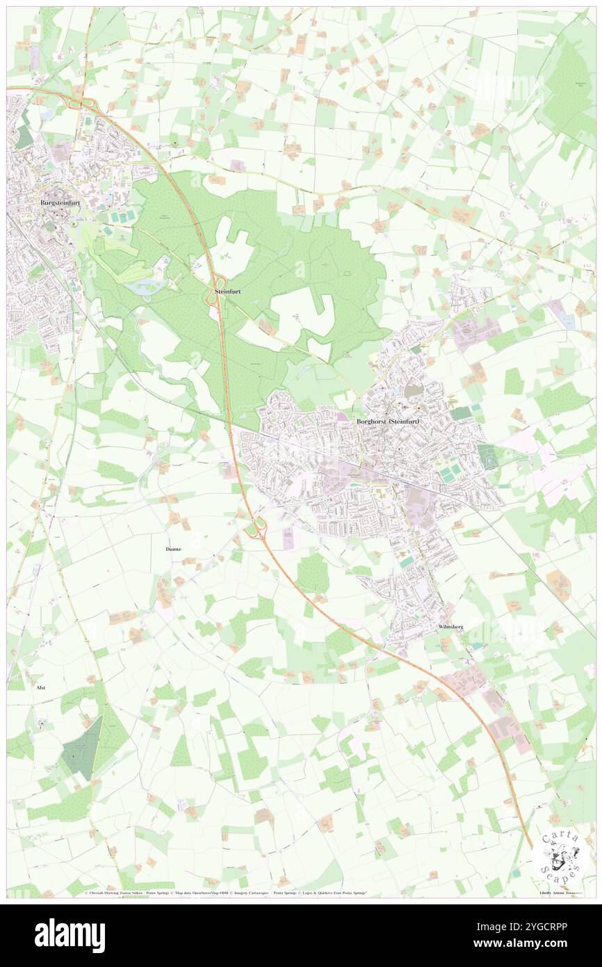 Dumte, Regierungsbezirk Münster, DE, Deutschland, Nordrhein-Westfalen, n 52 7' 18'', N 7 22' 49'', Karte, Cartascapes Map, veröffentlicht 2024. Erkunden Sie Cartascapes, eine Karte, die die vielfältigen Landschaften, Kulturen und Ökosysteme der Erde enthüllt. Reisen Sie durch Zeit und Raum und entdecken Sie die Verflechtungen der Vergangenheit, Gegenwart und Zukunft unseres Planeten. Stockfoto