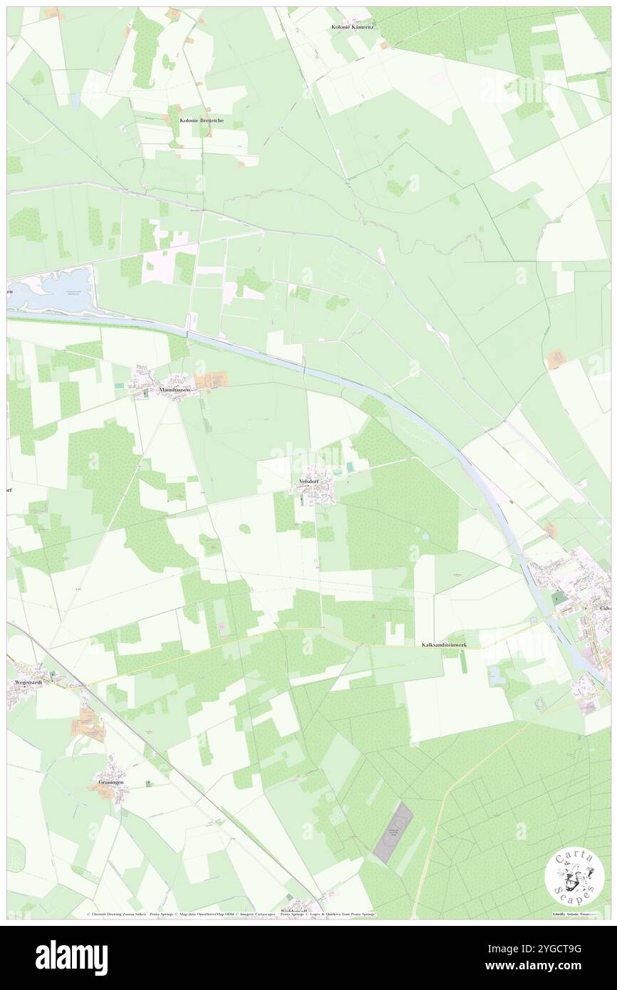 Velsdorf, DE, Deutschland, Sachsen-Anhalt, N 52 24' 26'', N 11 14' 48''', Karte, Cartascapes Map veröffentlicht 2024. Erkunden Sie Cartascapes, eine Karte, die die vielfältigen Landschaften, Kulturen und Ökosysteme der Erde enthüllt. Reisen Sie durch Zeit und Raum und entdecken Sie die Verflechtungen der Vergangenheit, Gegenwart und Zukunft unseres Planeten. Stockfoto