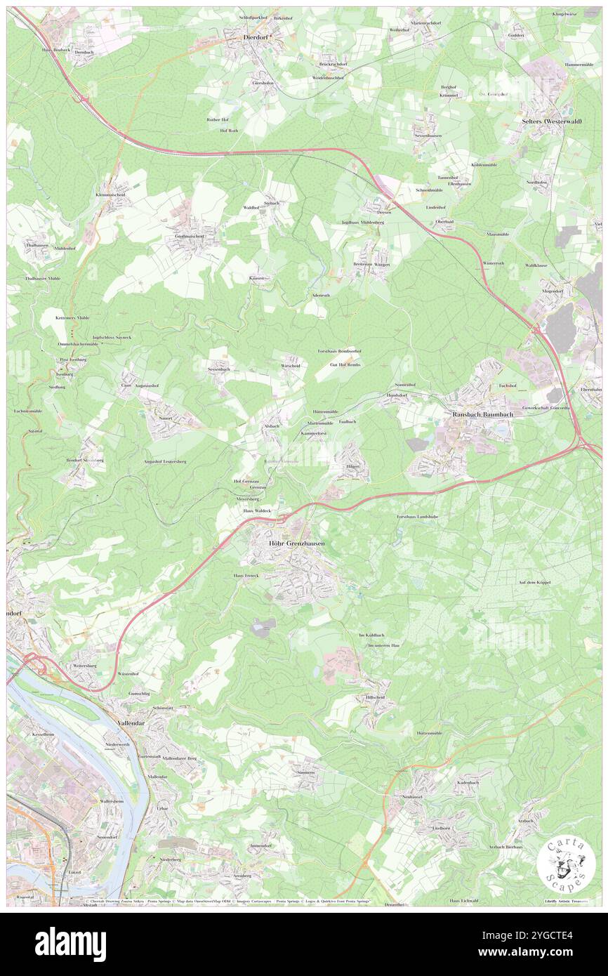 Kammerforst, DE, Deutschland, Hessen, N 50 1' 45'', N 7 51' 53''', Karte, Cartascapes Map veröffentlicht 2024. Erkunden Sie Cartascapes, eine Karte, die die vielfältigen Landschaften, Kulturen und Ökosysteme der Erde enthüllt. Reisen Sie durch Zeit und Raum und entdecken Sie die Verflechtungen der Vergangenheit, Gegenwart und Zukunft unseres Planeten. Stockfoto