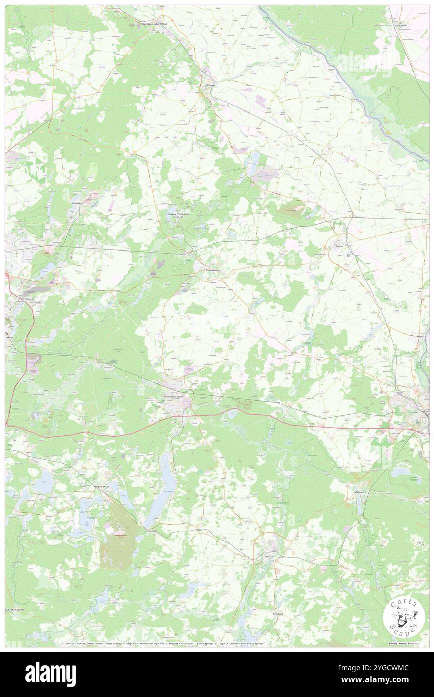 Lebus, DE, Deutschland, Brandenburg, N 52 25' 37''', N 14 31' 56''', Karte, Cartascapes Map, veröffentlicht 2024. Erkunden Sie Cartascapes, eine Karte, die die vielfältigen Landschaften, Kulturen und Ökosysteme der Erde enthüllt. Reisen Sie durch Zeit und Raum und entdecken Sie die Verflechtungen der Vergangenheit, Gegenwart und Zukunft unseres Planeten. Stockfoto