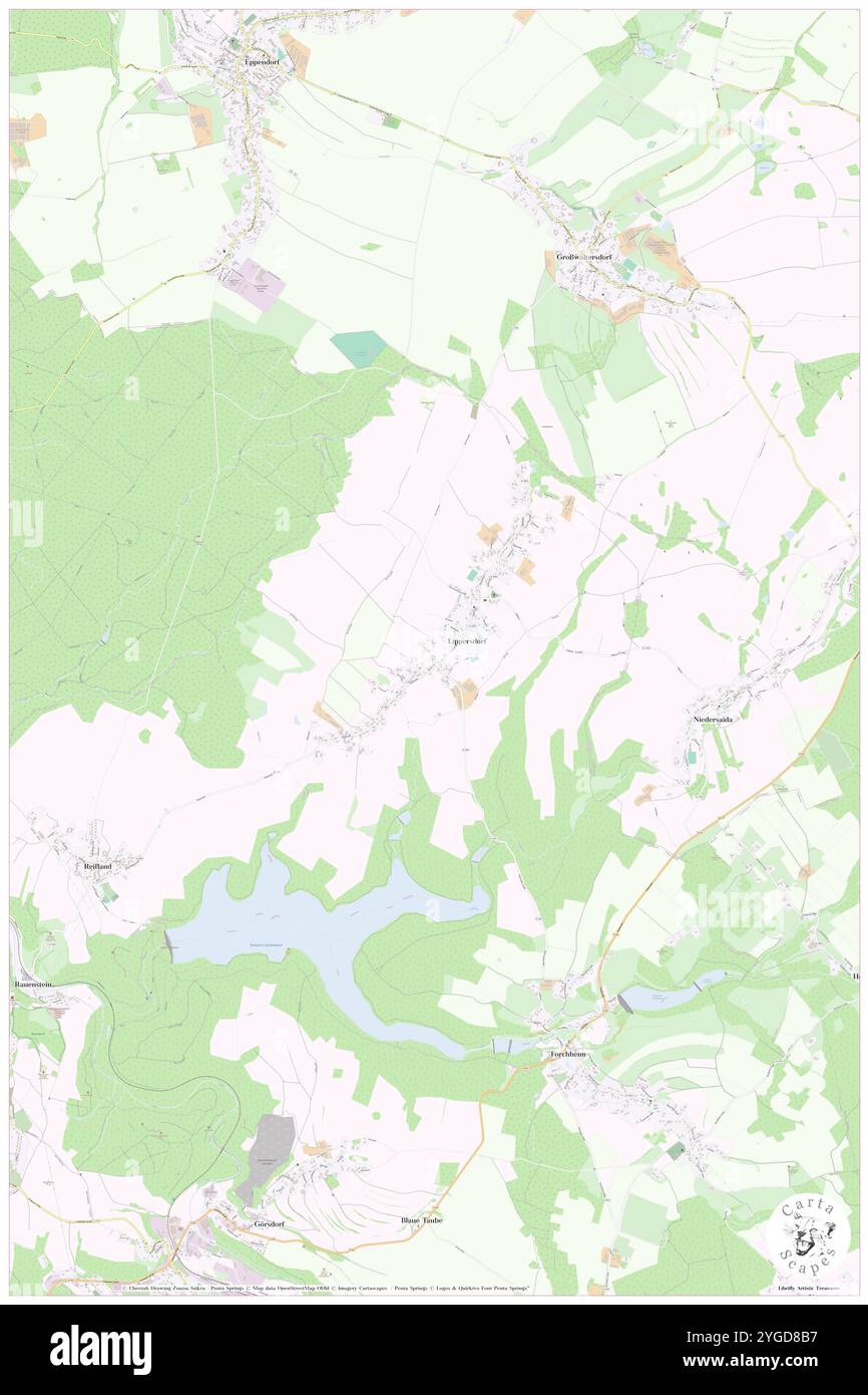 Lippersdorf, DE, Deutschland, Thüringen, N 50 49' 39''', N 11 47' 57''', Karte, Cartascapes Map veröffentlicht 2024. Erkunden Sie Cartascapes, eine Karte, die die vielfältigen Landschaften, Kulturen und Ökosysteme der Erde enthüllt. Reisen Sie durch Zeit und Raum und entdecken Sie die Verflechtungen der Vergangenheit, Gegenwart und Zukunft unseres Planeten. Stockfoto