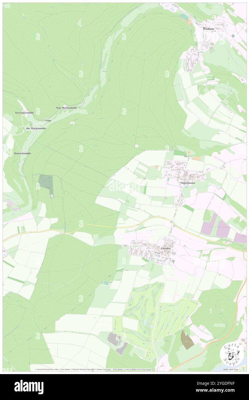 Marienbrunn, Regierungsbezirk Unterfranken, DE, Deutschland, Bayern, n 49 51' 46''', N 9 34' 35'', Karte, Cartascapes Map, veröffentlicht 2024. Erkunden Sie Cartascapes, eine Karte, die die vielfältigen Landschaften, Kulturen und Ökosysteme der Erde enthüllt. Reisen Sie durch Zeit und Raum und entdecken Sie die Verflechtungen der Vergangenheit, Gegenwart und Zukunft unseres Planeten. Stockfoto