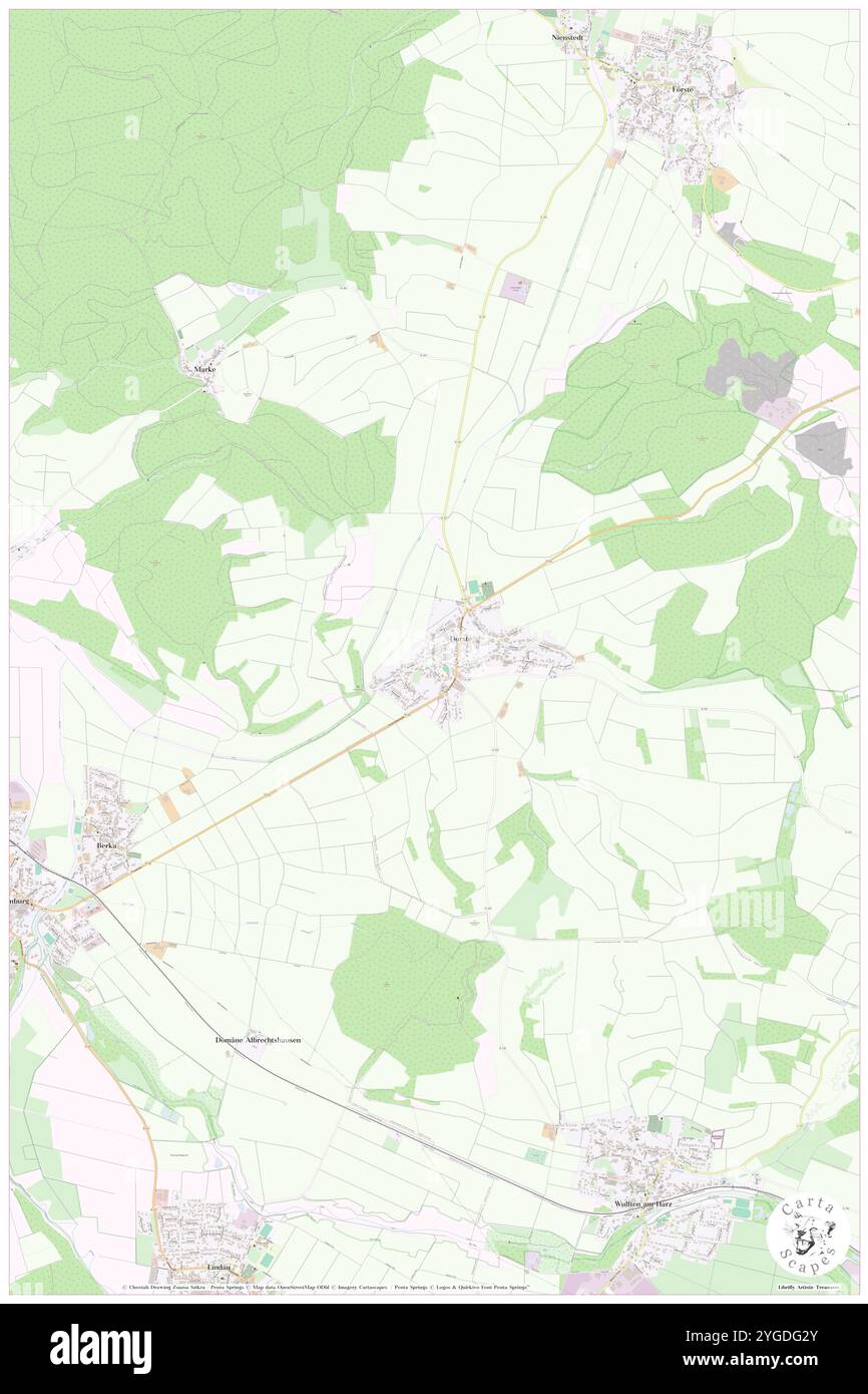 Mühlenbach, Deutschland, Niedersachsen, N 51 42' 0'', N 10 9' 0''', Karte, Cartascapes Map, veröffentlicht 2024. Erkunden Sie Cartascapes, eine Karte, die die vielfältigen Landschaften, Kulturen und Ökosysteme der Erde enthüllt. Reisen Sie durch Zeit und Raum und entdecken Sie die Verflechtungen der Vergangenheit, Gegenwart und Zukunft unseres Planeten. Stockfoto